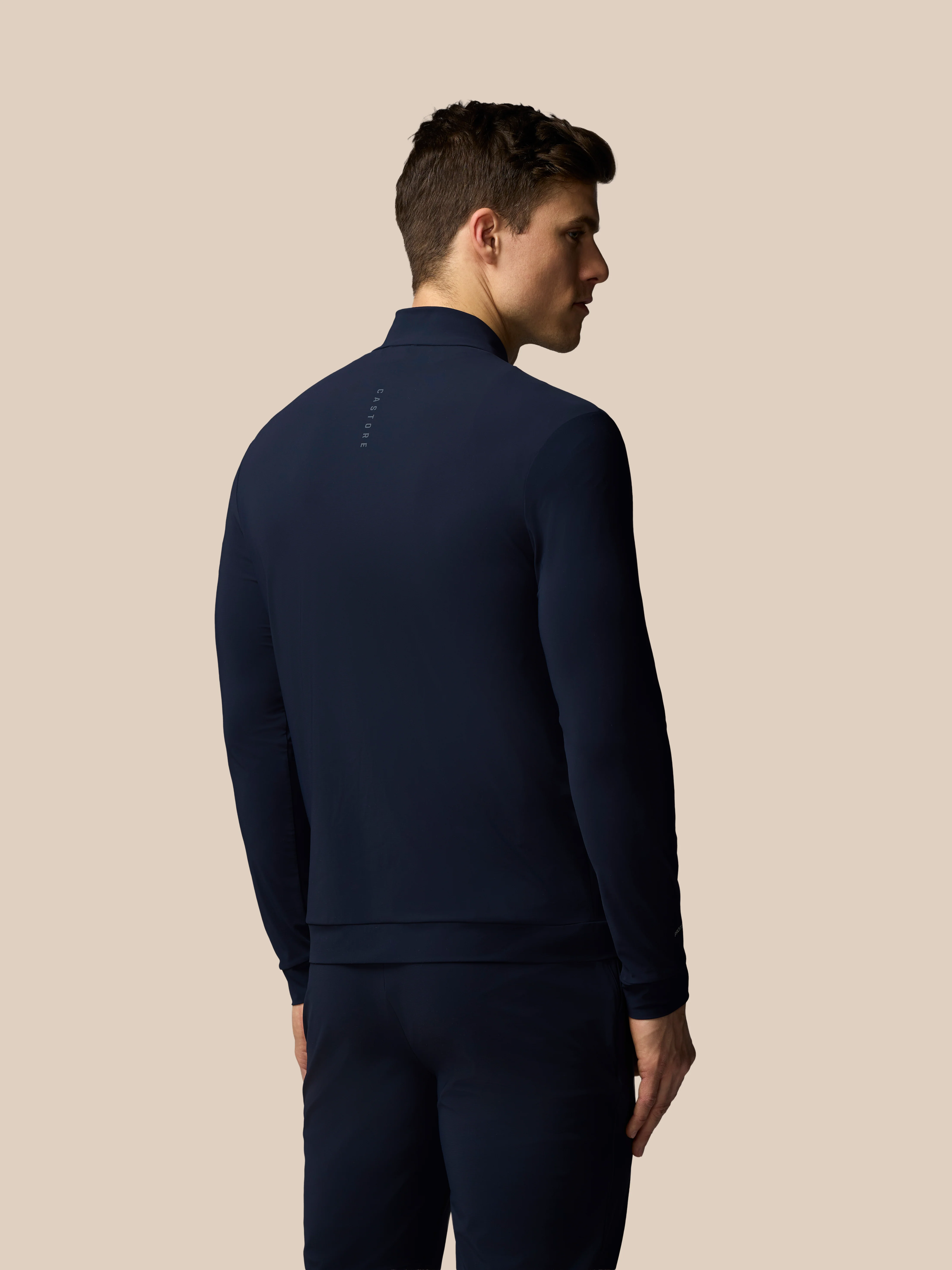 Men’s Flex Long Sleeve Tech Training Jacket - Navy - Image 2