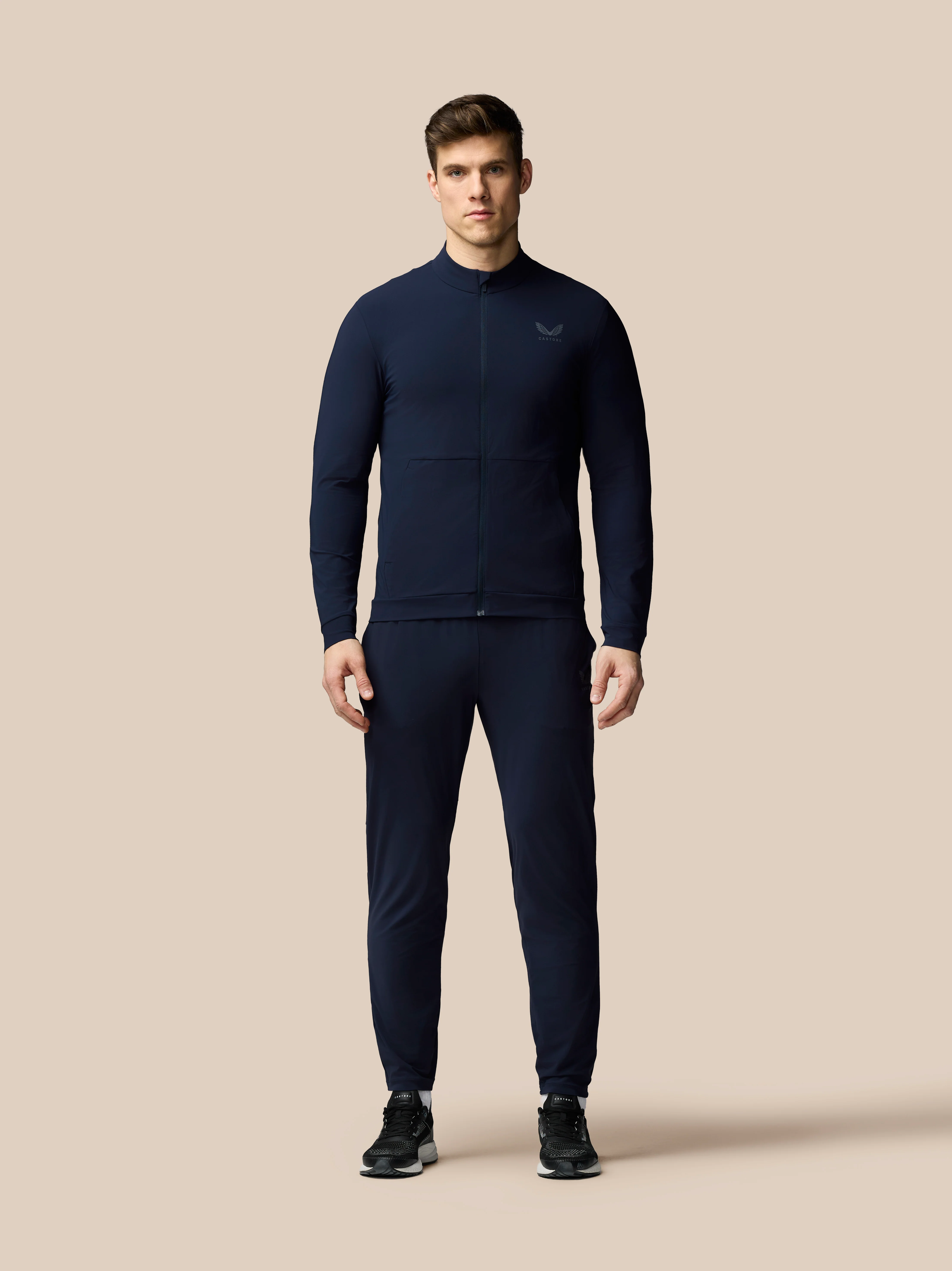 Men’s Flex Long Sleeve Tech Training Jacket - Navy - Image 3