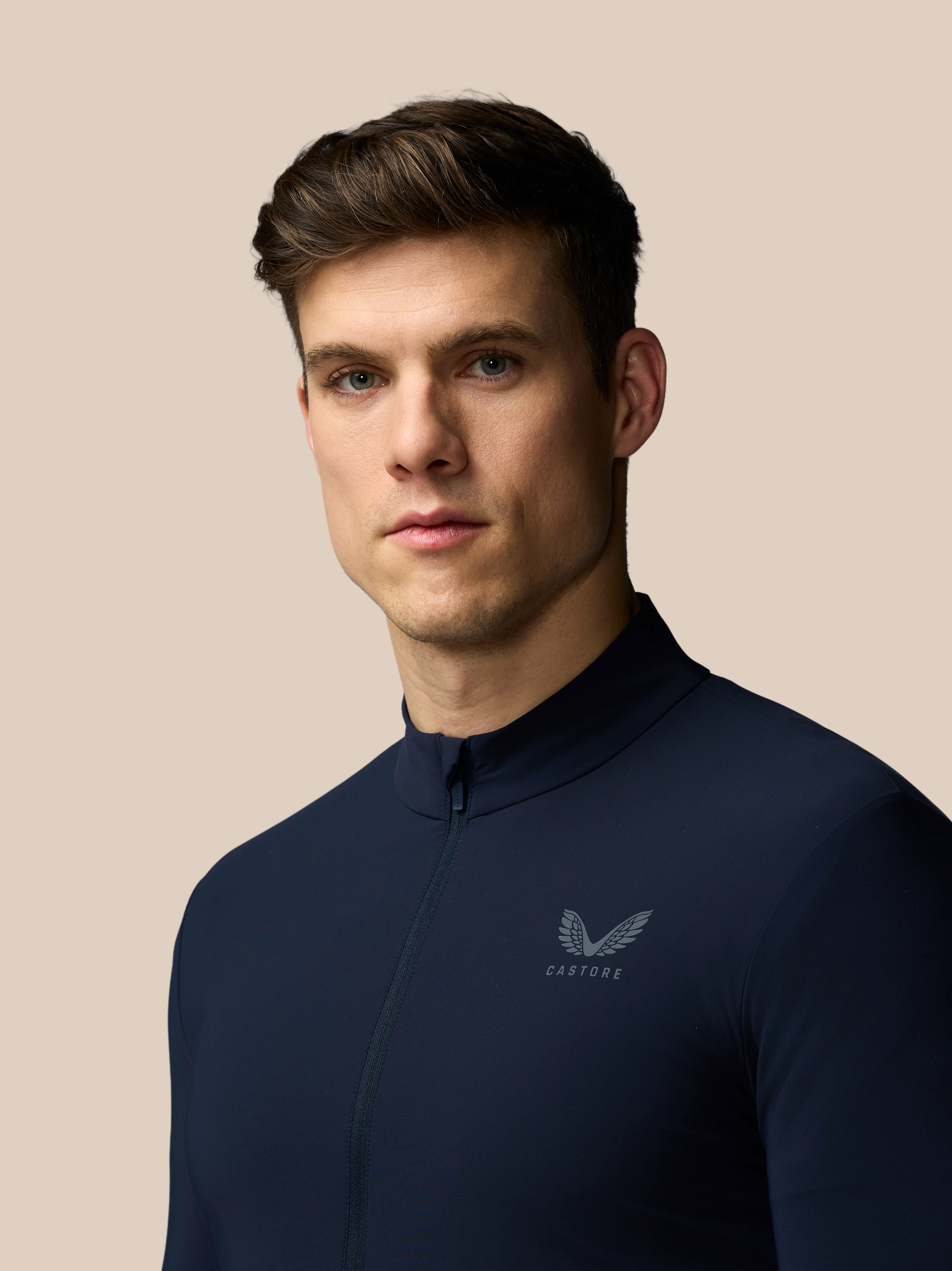 Men’s Flex Long Sleeve Tech Training Jacket - Navy - Image 7