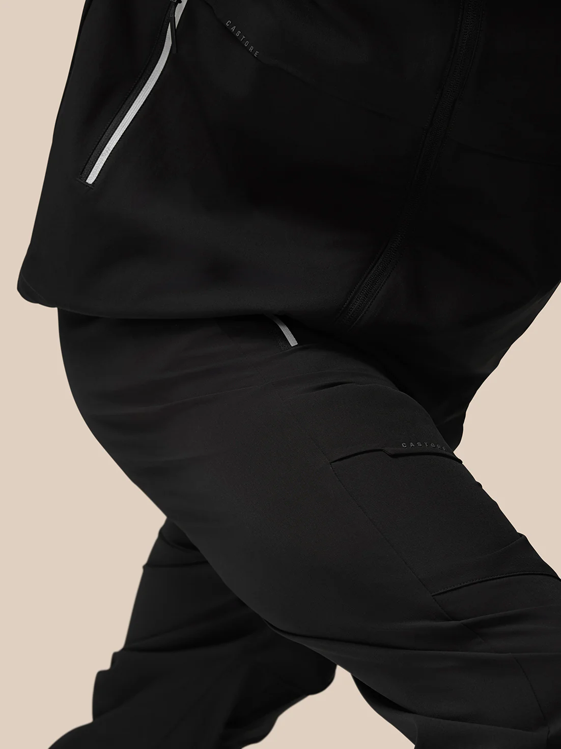 Lightweight Flex Cargo Joggers - Black - Image 4