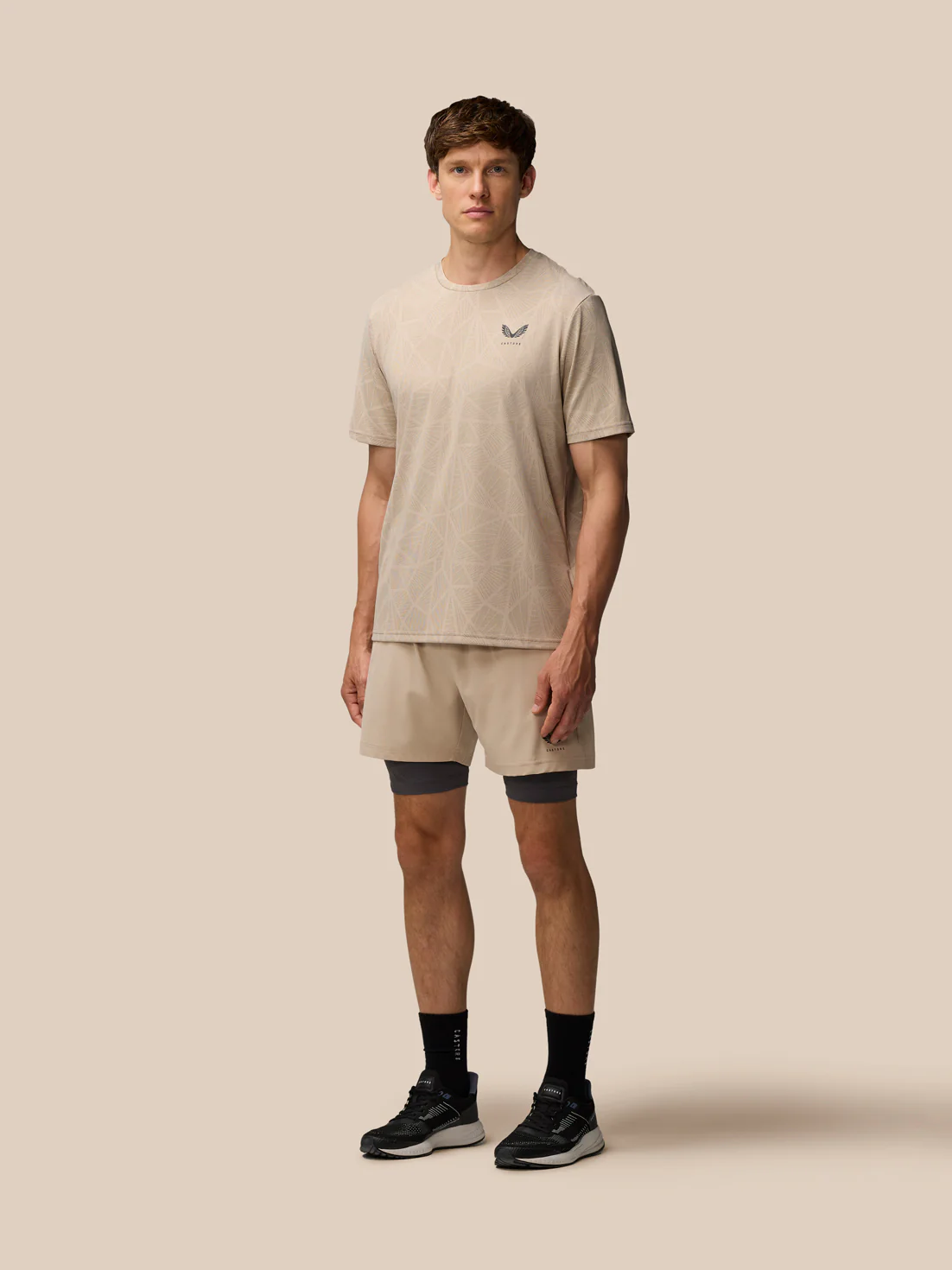 Flow 2-in-1 Shorts - Beige - Image 3