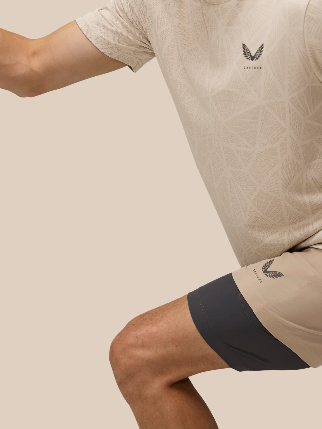Flow 2-in-1 Shorts - Beige - Image 7