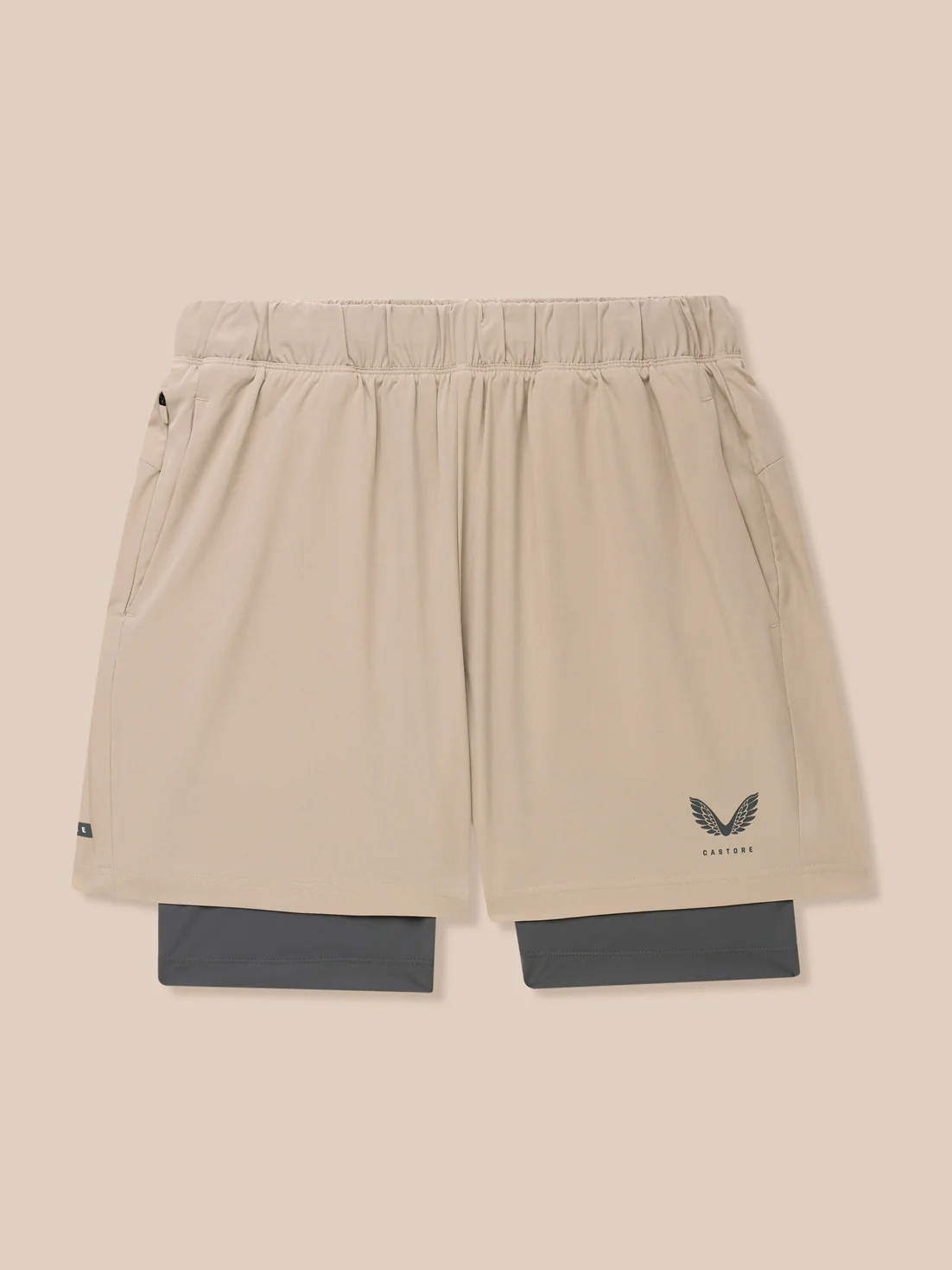 Flow 2-in-1 Shorts - Beige - Image 8