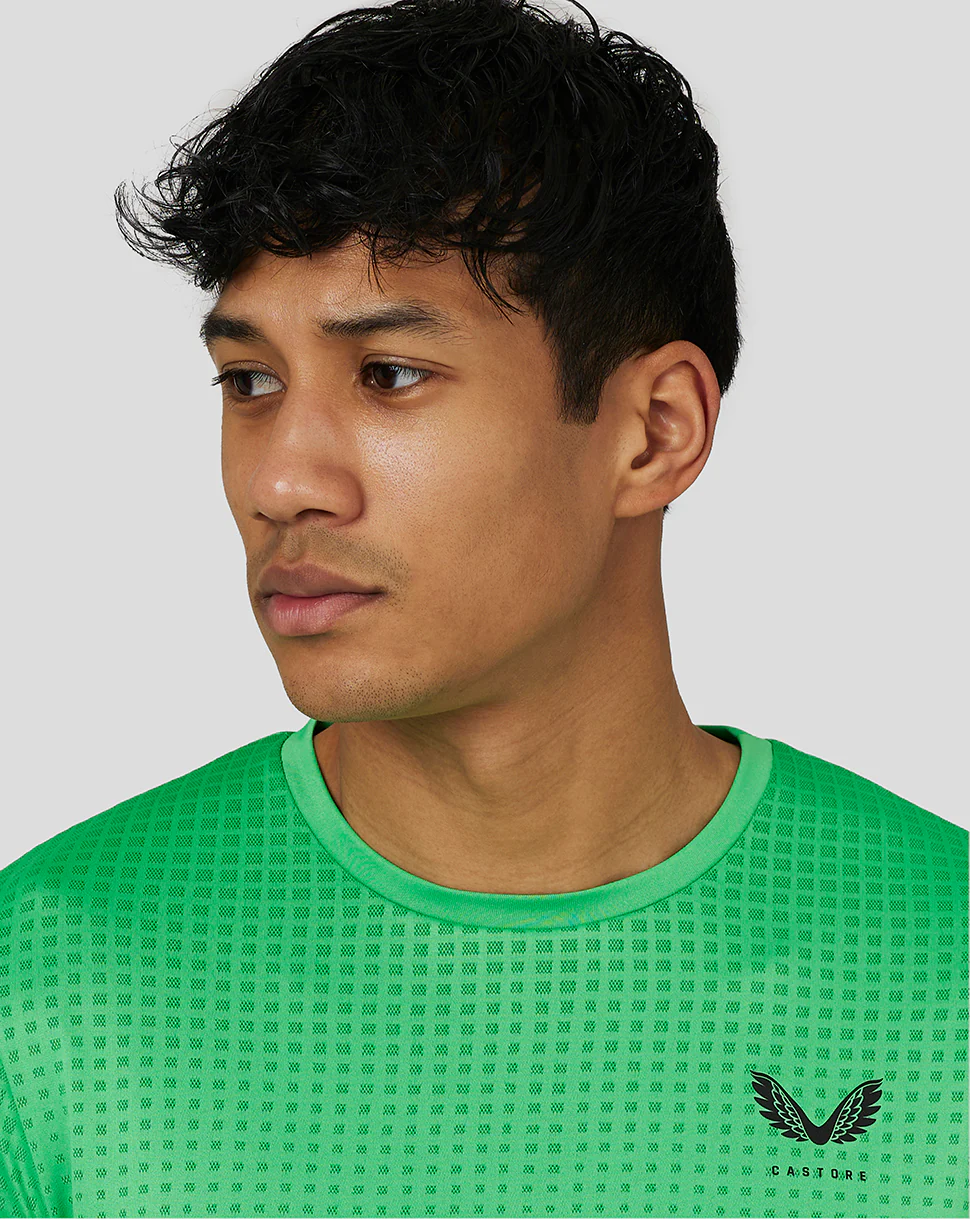 Men’s Flow Short Sleeve Knit T-Shirt - Lime - Image 4