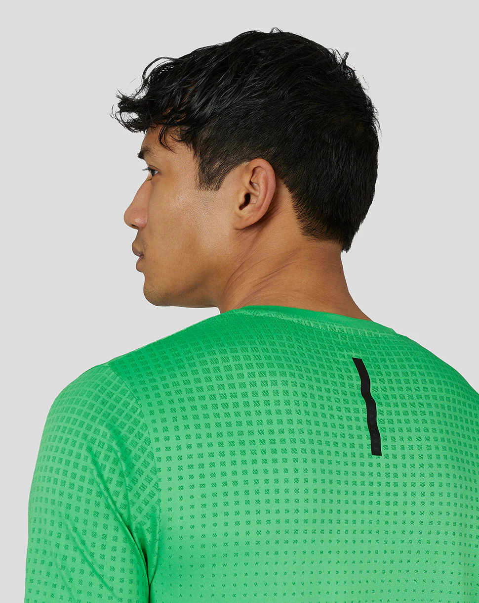 Men’s Flow Short Sleeve Knit T-Shirt - Lime - Image 5