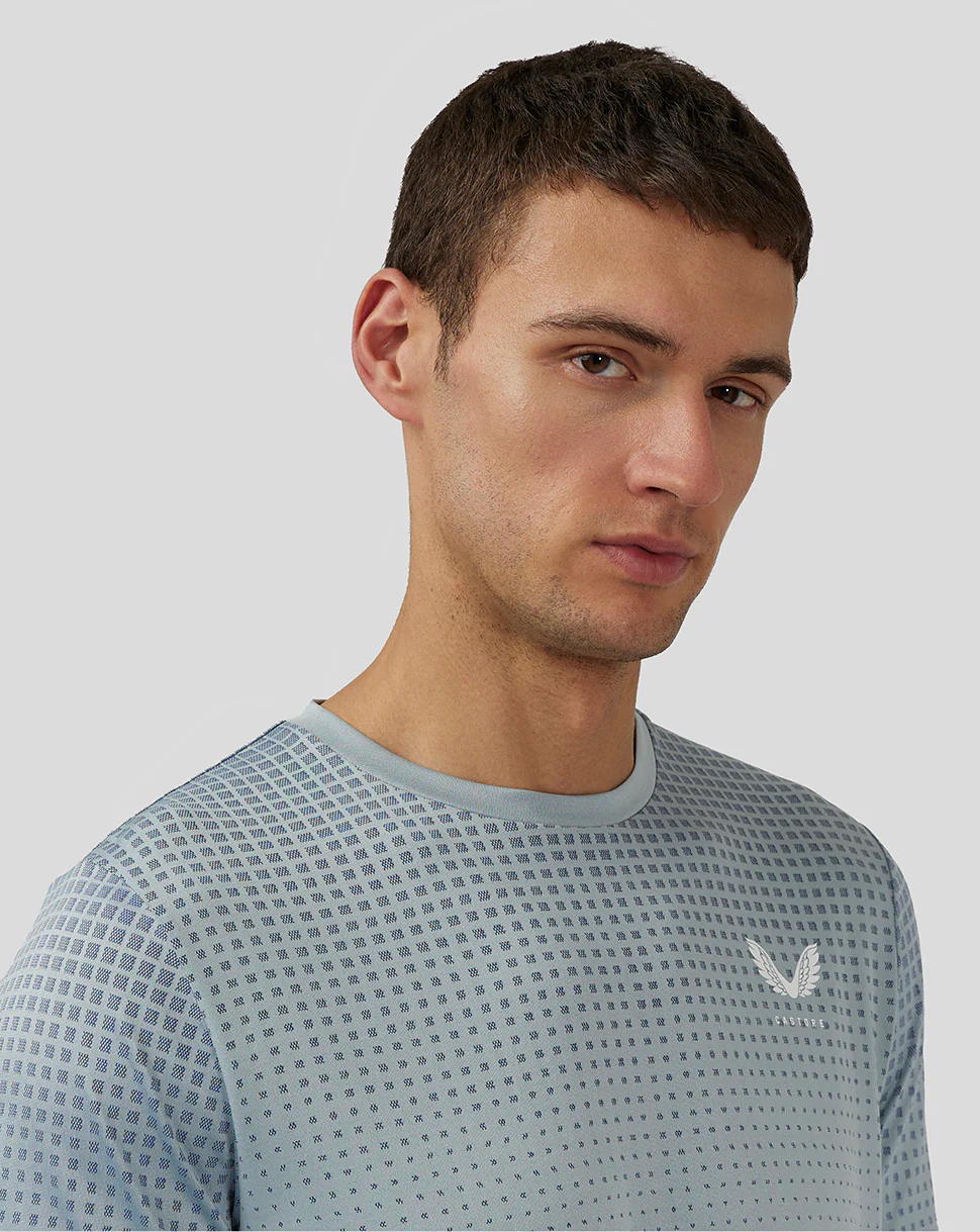 Men’S Flow Short Sleeve Knit T-Shirt - Stone Blue - Image 5