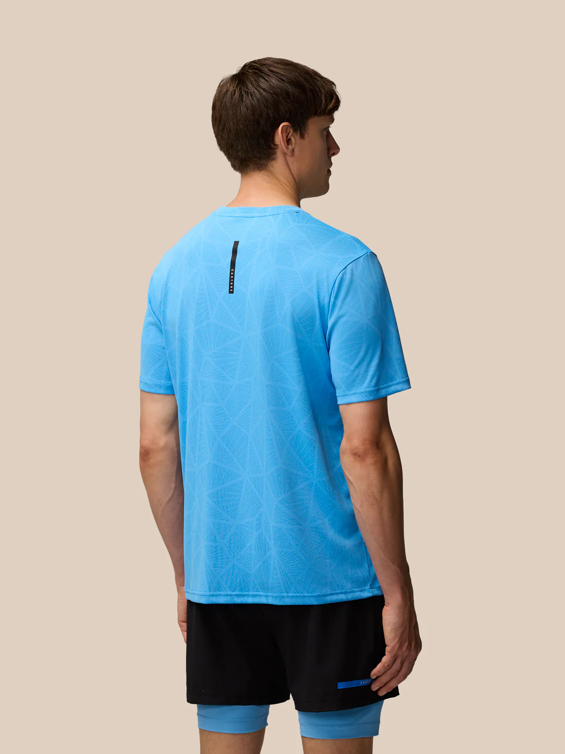 Flow Training Engineered Knit T-Shirt - Cool Blue/Black - Image 3
