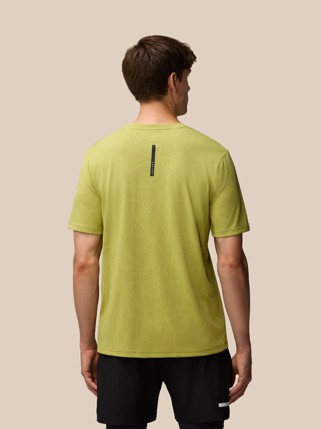 Flow Training Engineered Knit T-Shirt - Mustard/Black - Image 4