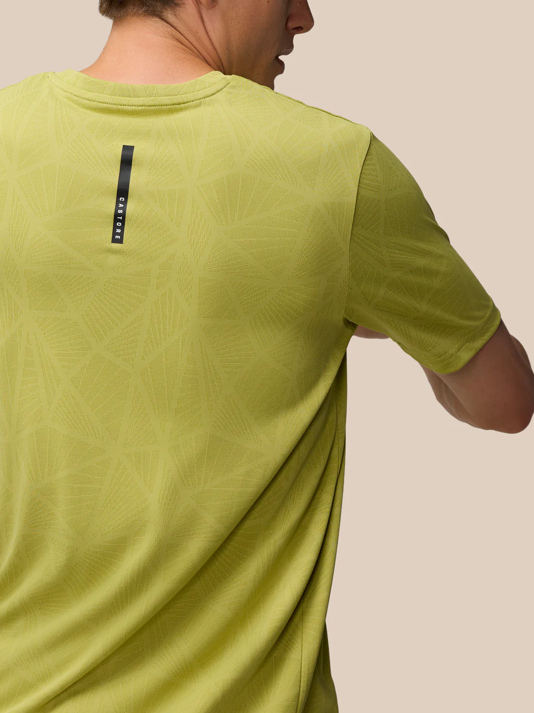 Flow Training Engineered Knit T-Shirt - Mustard/Black - Image 6
