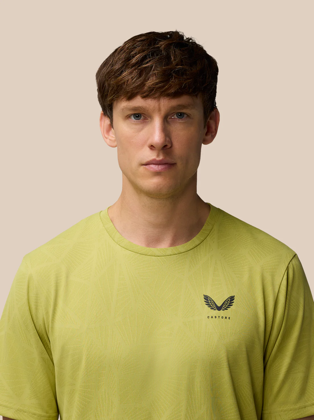 Flow Training Engineered Knit T-Shirt - Mustard/Black - Image 8