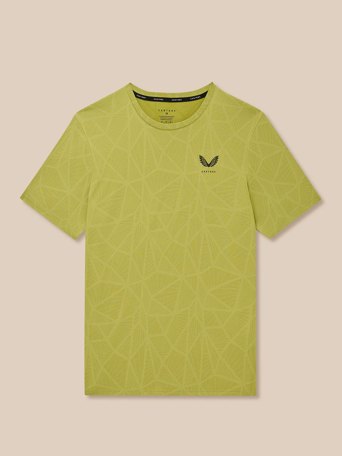 Flow Training Engineered Knit T-Shirt - Mustard/Black - Image 9