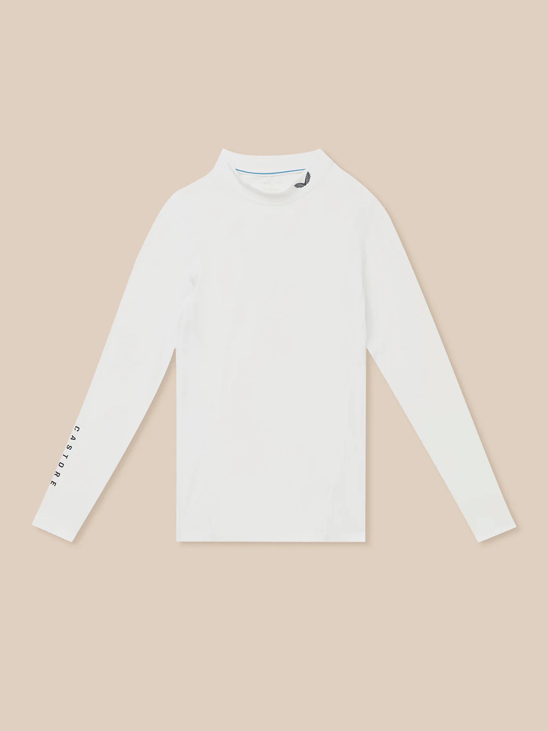 Golf Club Long Sleeve Thermal Mock Neck - White/Midnight Navy - Image 9