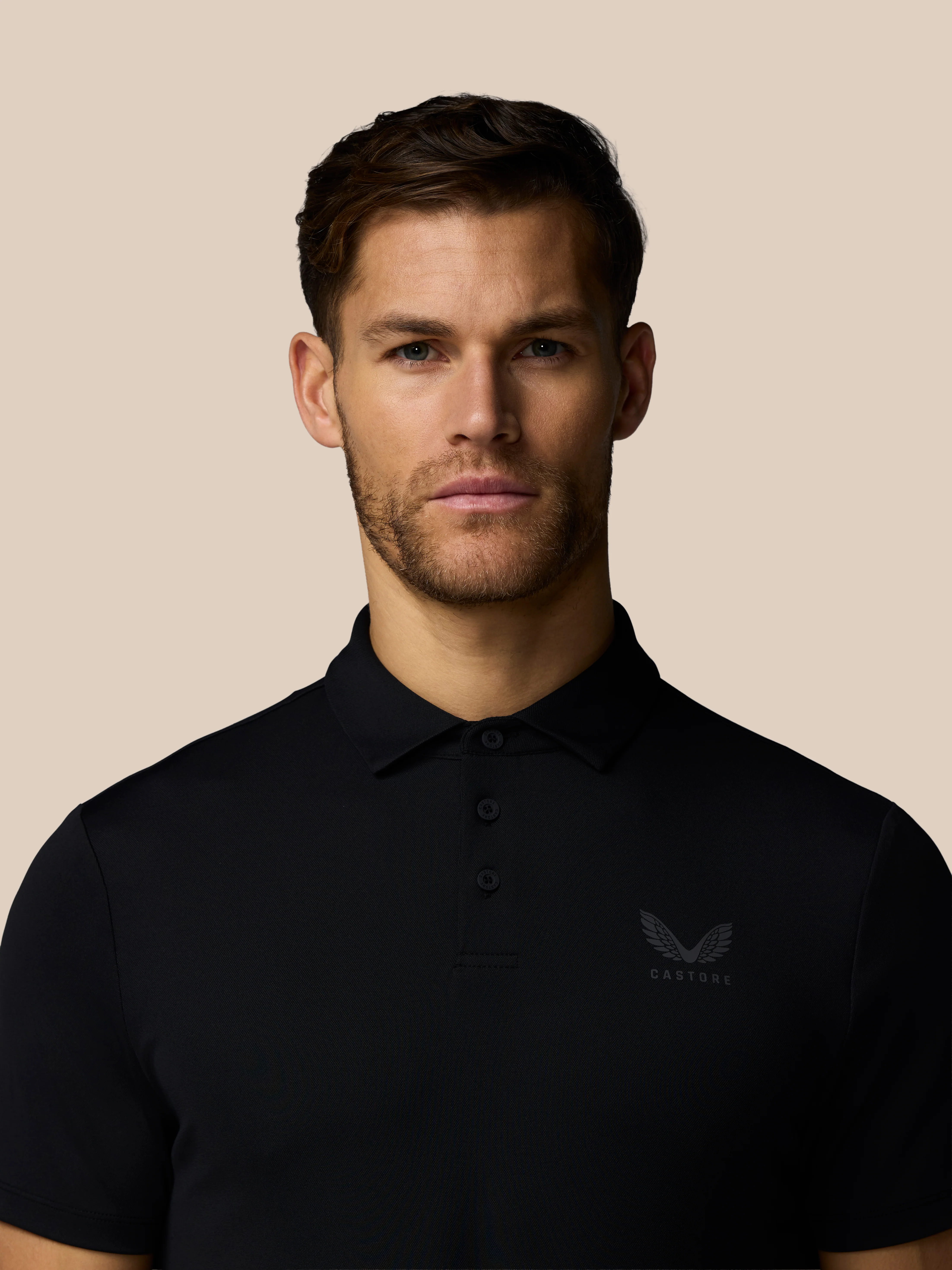 Men’s Golf Essential Short Sleeve Polo Top - Black - Image 7