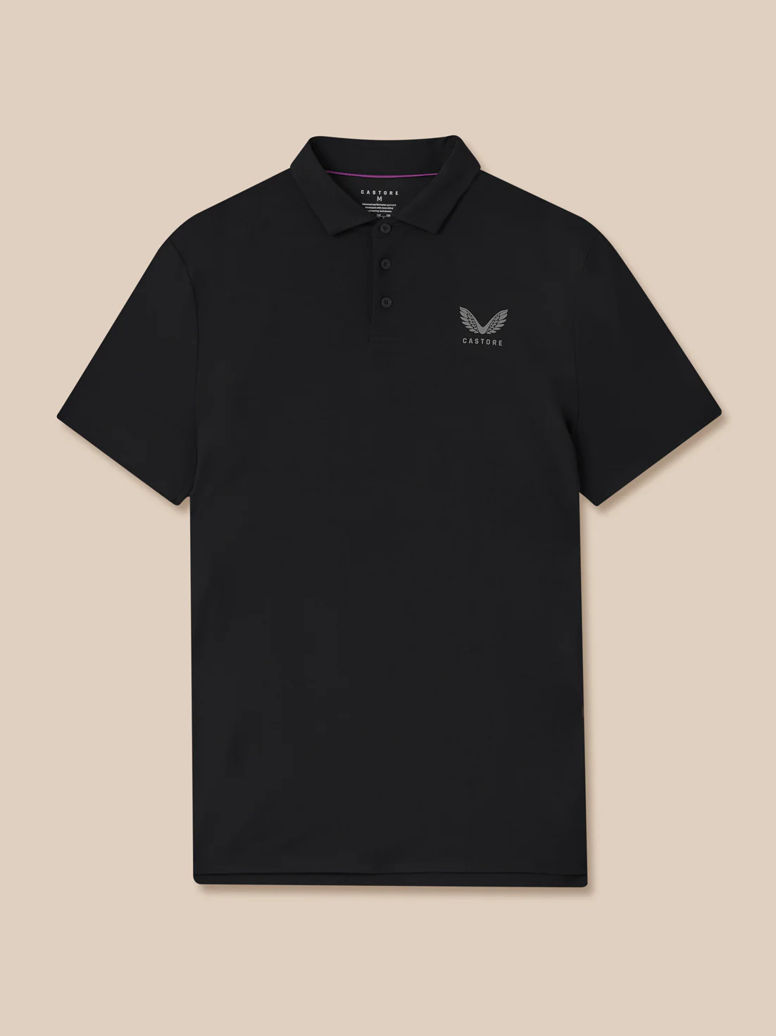 Men’s Golf Essential Short Sleeve Polo Top - Black - Image 8