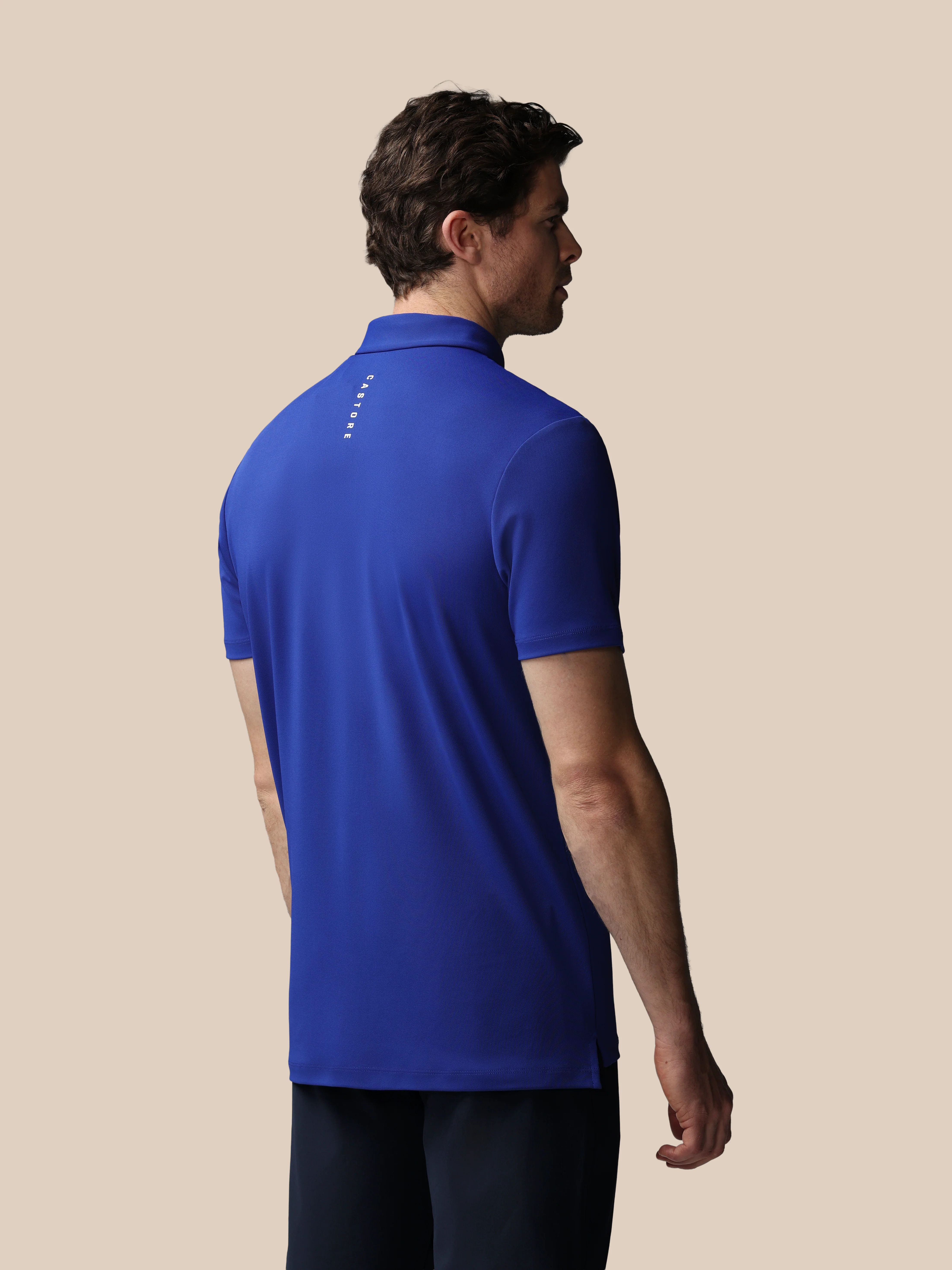 Men’s Golf Essential Short Sleeve Polo Top - Blue - Image 2