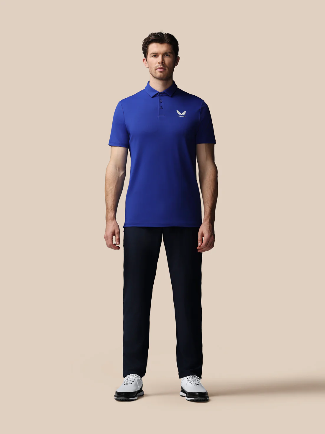 Men’s Golf Essential Short Sleeve Polo Top - Blue - Image 3