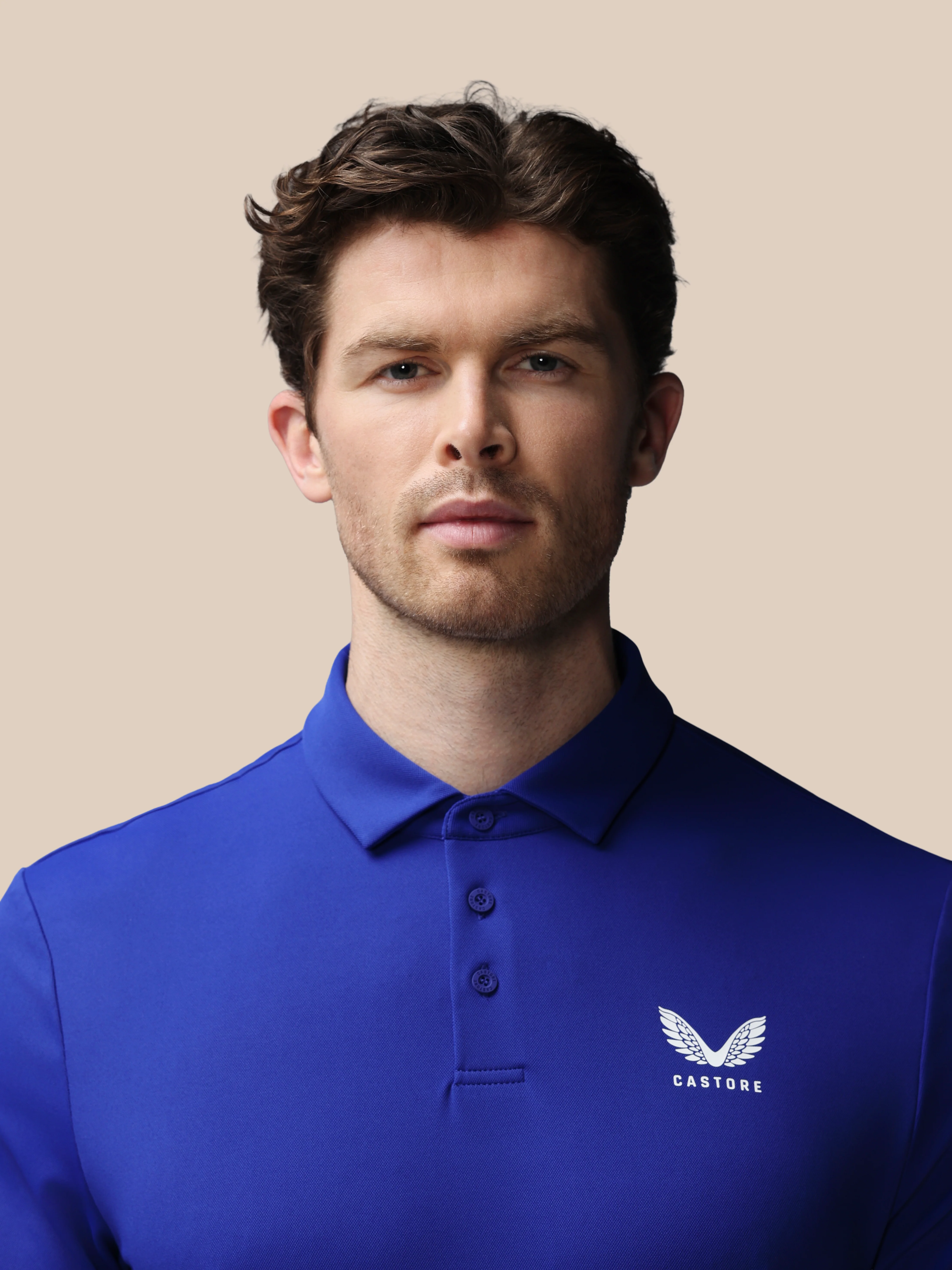 Men’s Golf Essential Short Sleeve Polo Top - Blue - Image 5