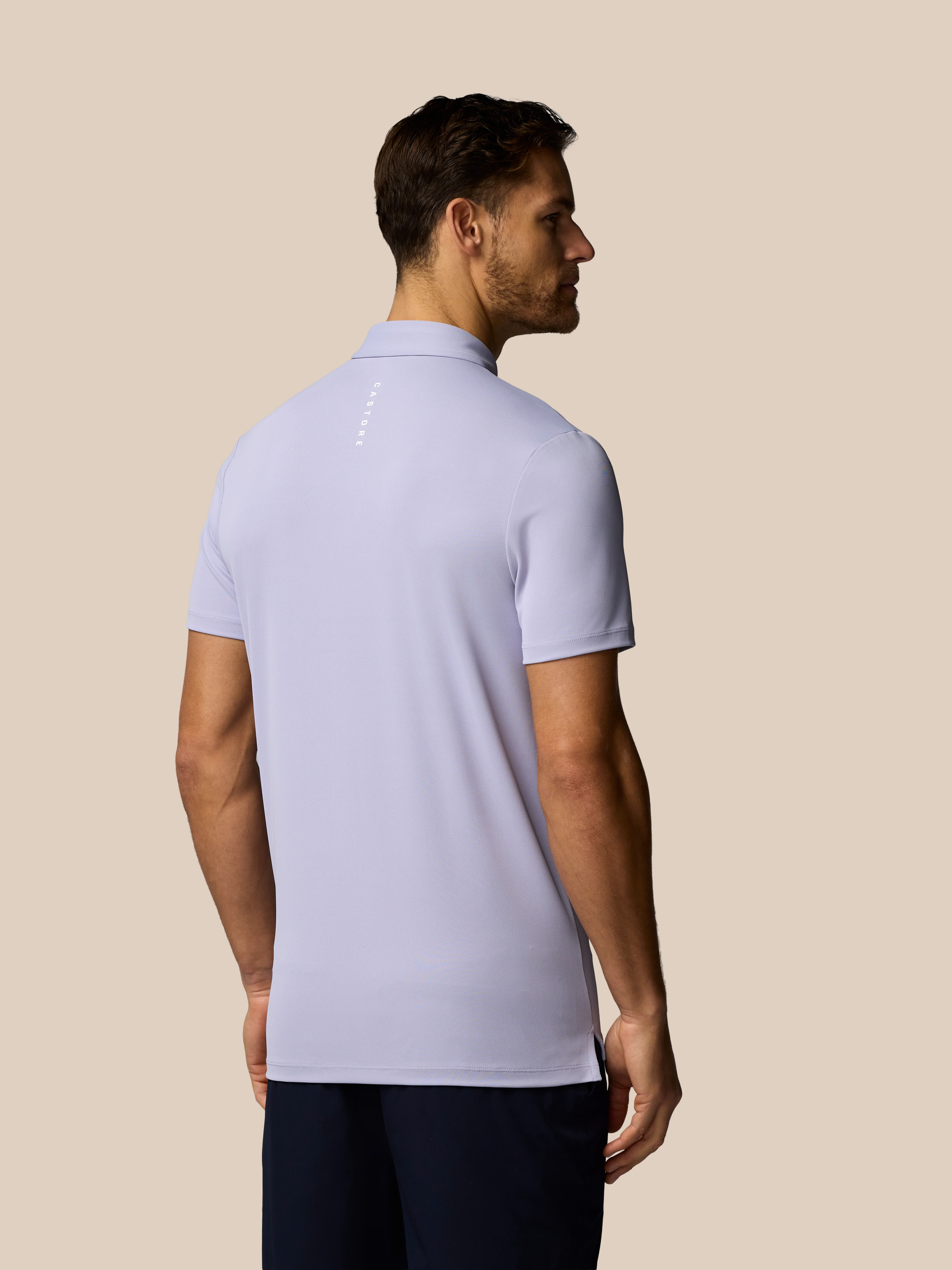 Men’s Golf Essential Short Sleeve Polo Top - Lavender - Image 3