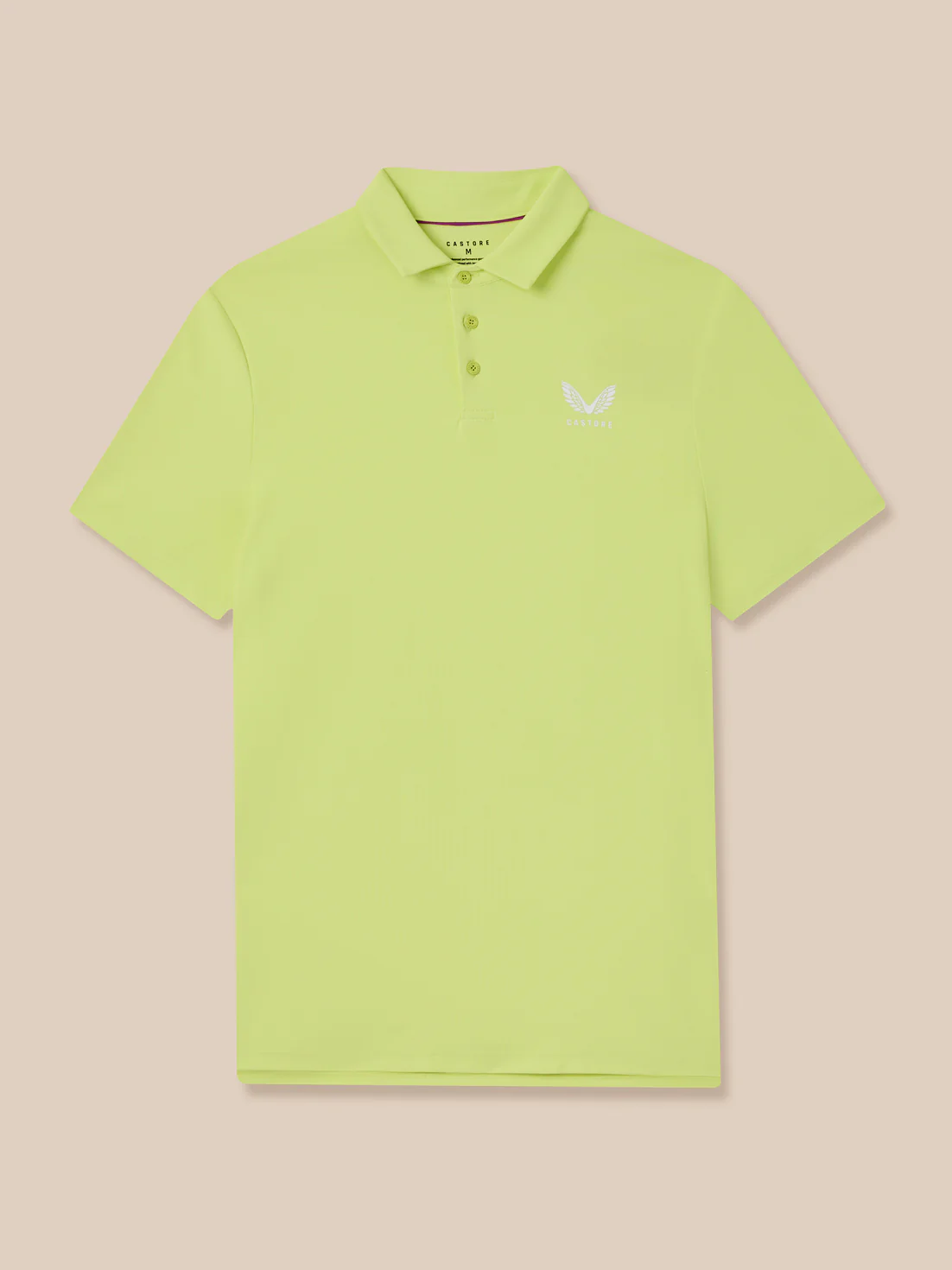 Men’s Golf Essential Short Sleeve Polo Top - Lime - Image 9