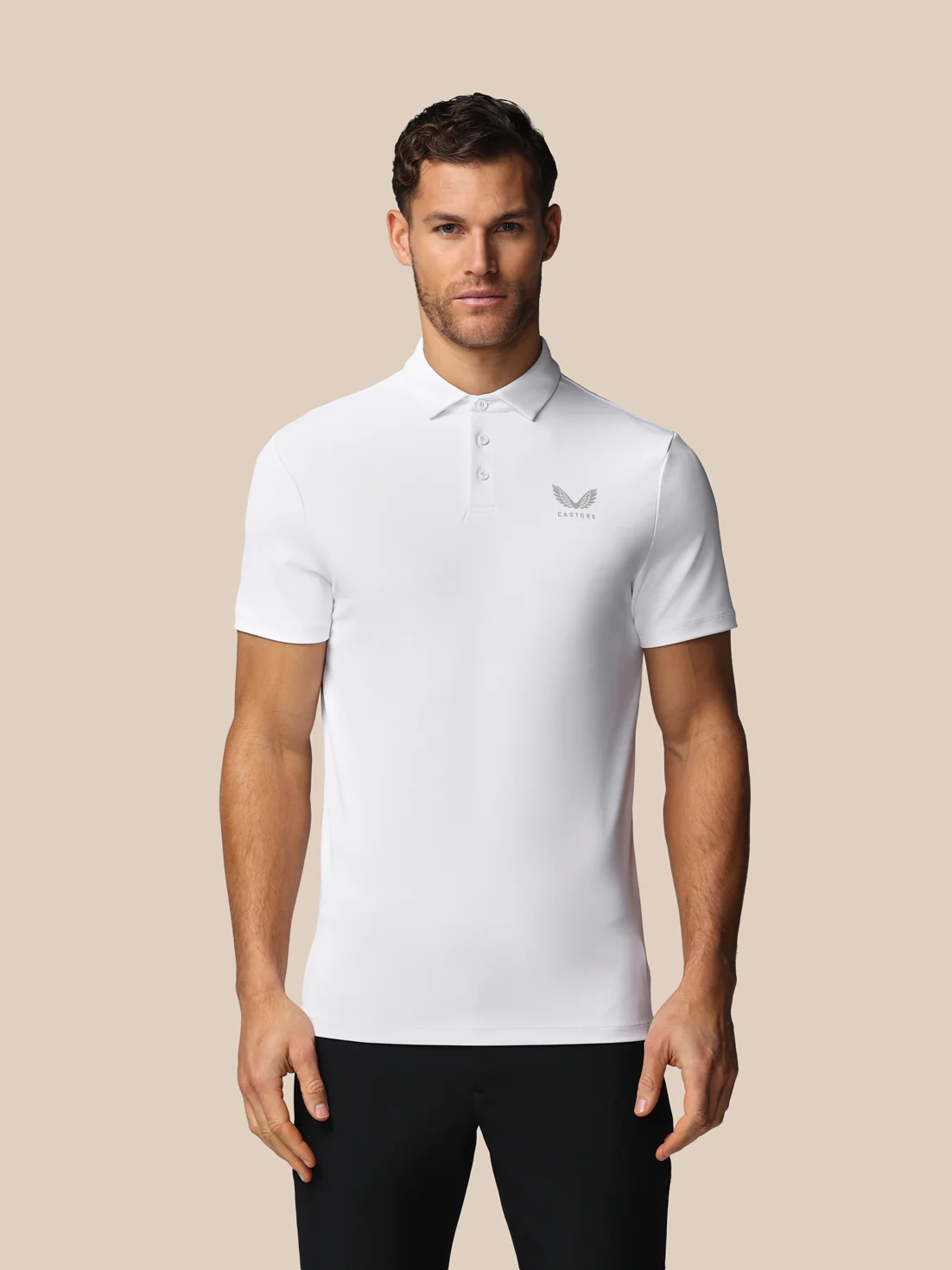 Men’s Golf Essential Short Sleeve Polo Top - White