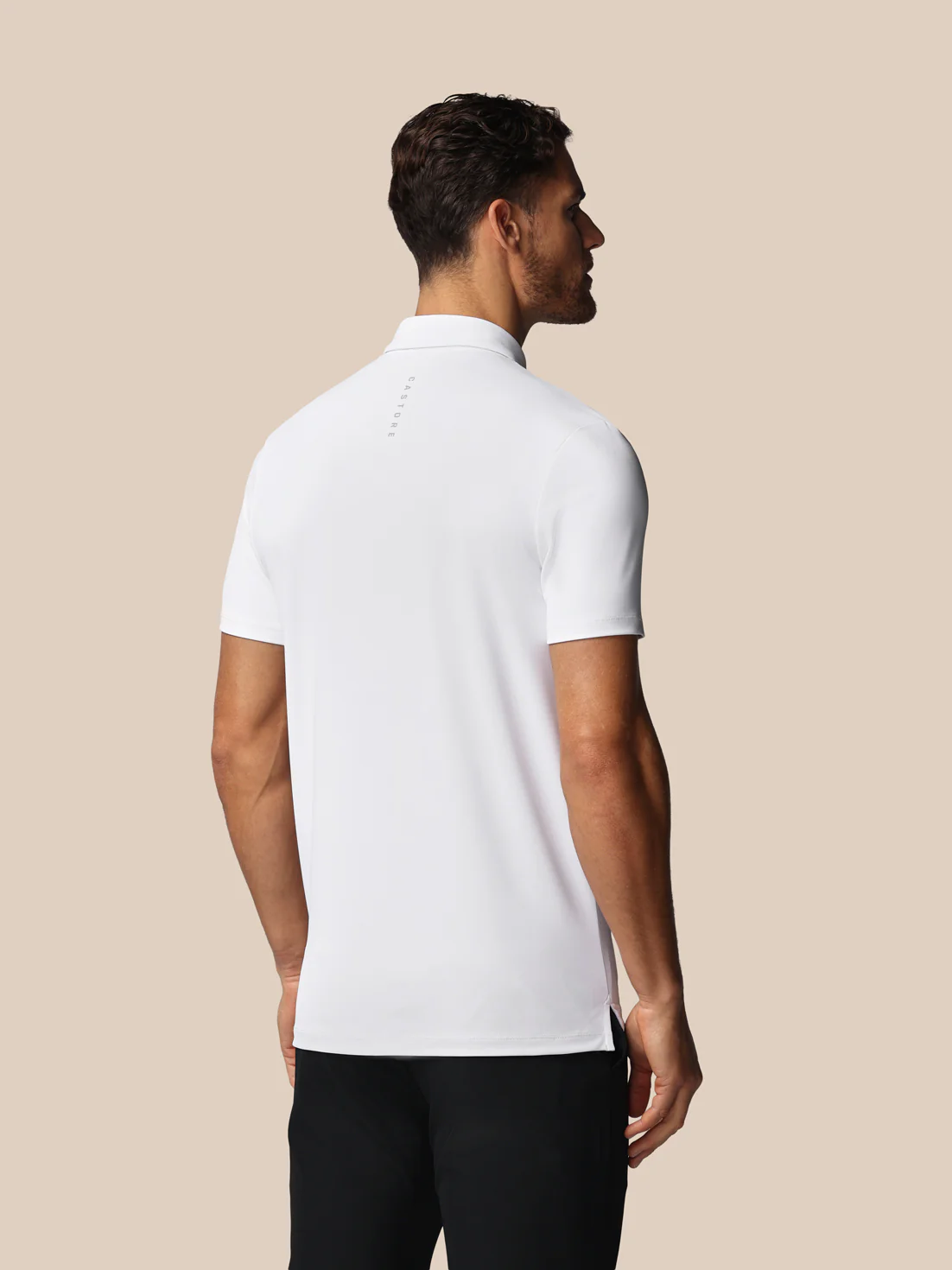 Men’s Golf Essential Short Sleeve Polo Top - White - Image 2