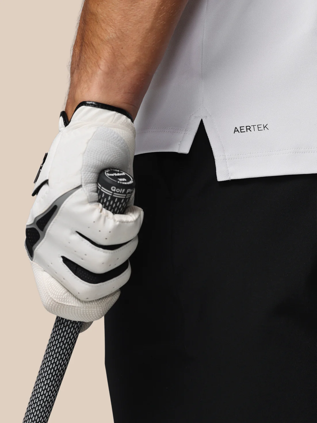 Men’s Golf Essential Short Sleeve Polo Top - White - Image 6