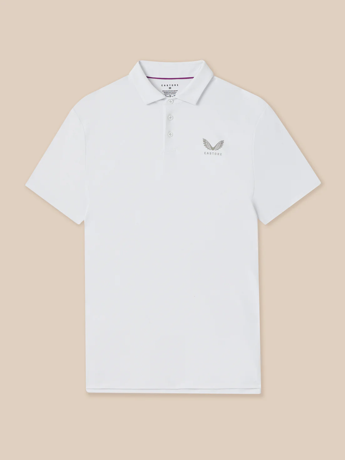 Men’s Golf Essential Short Sleeve Polo Top - White - Image 7