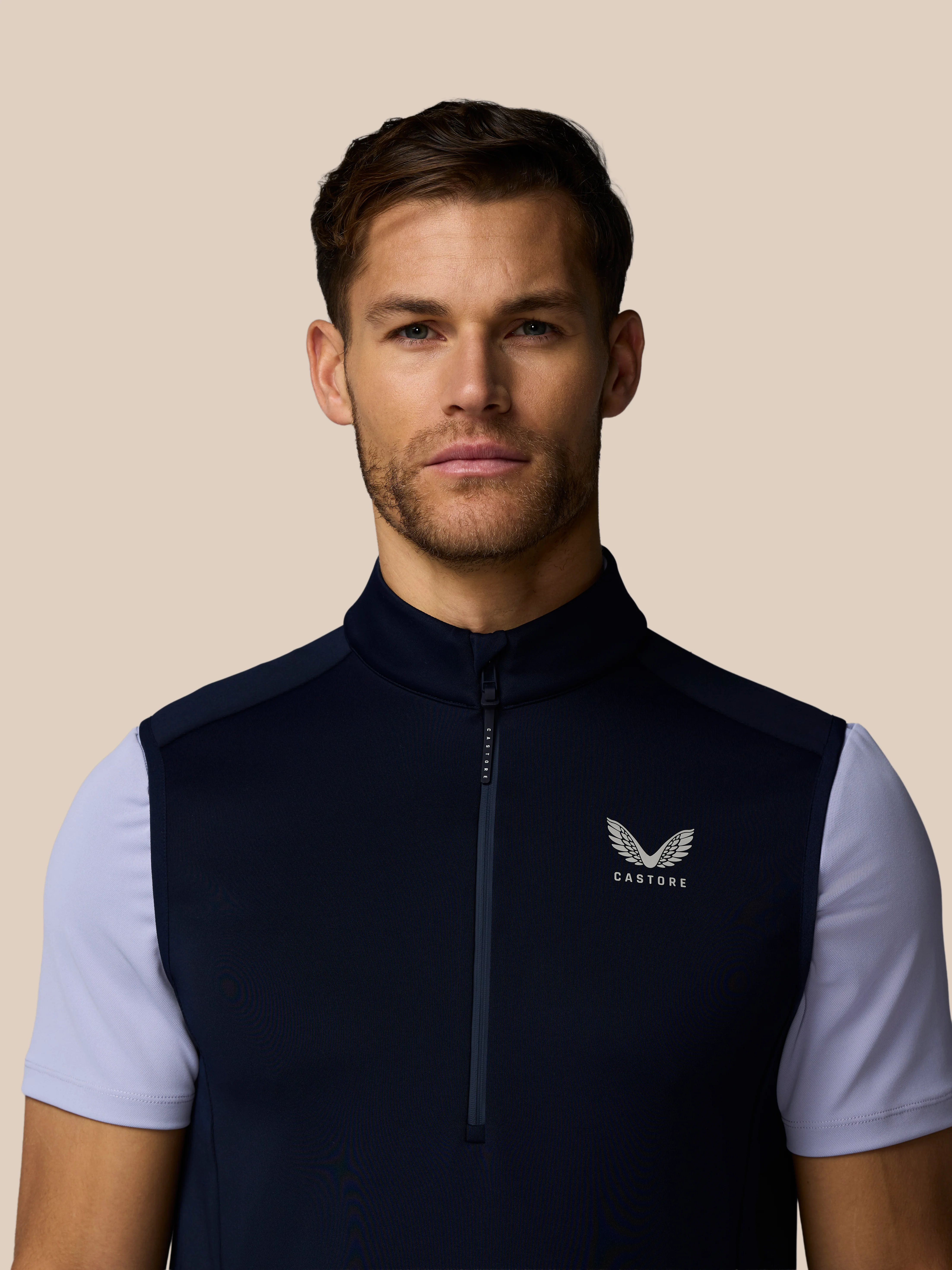Men’s Golf Flex Half Zip Gilet - Navy - Image 6
