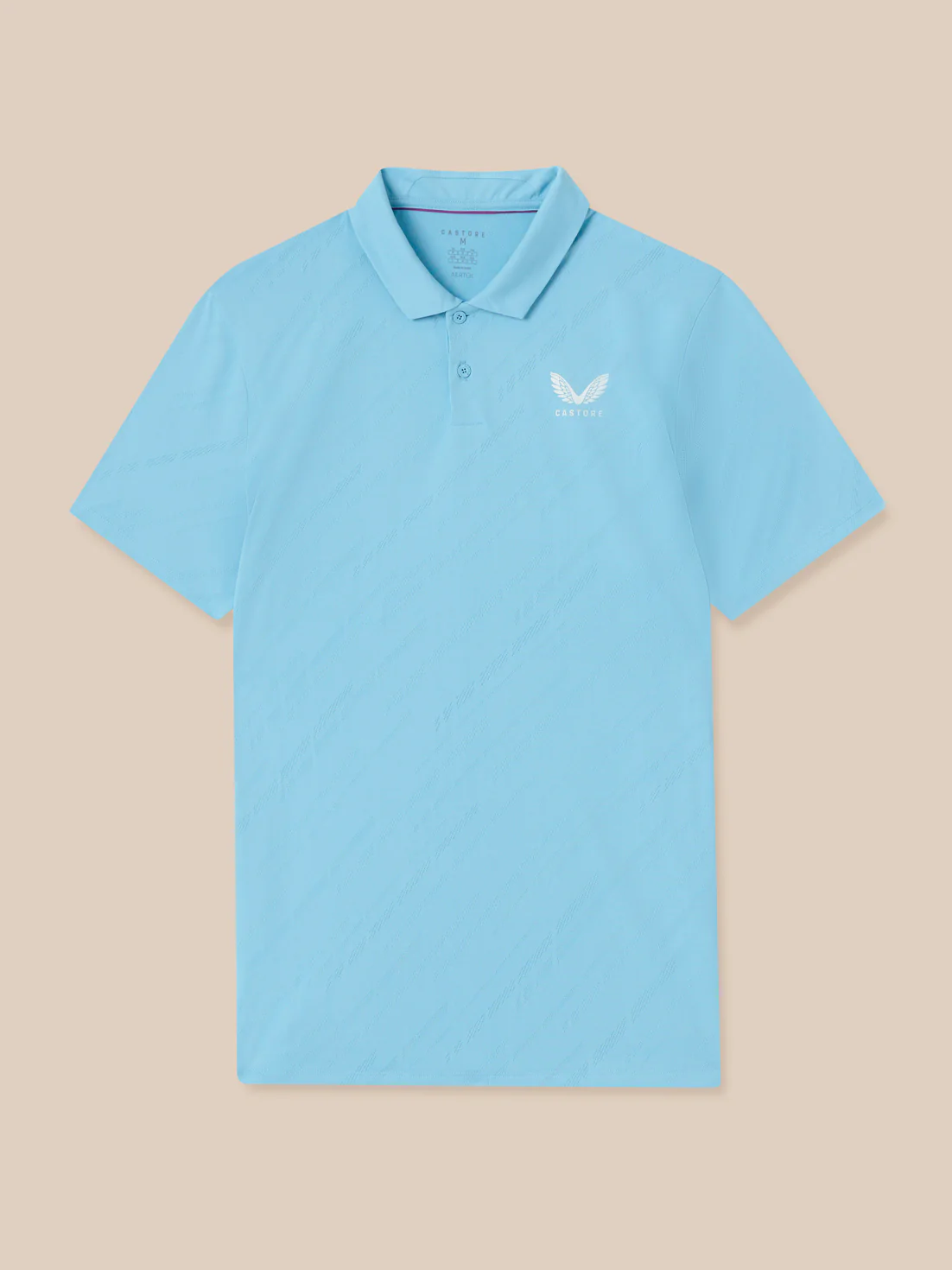Men’s Golf LVS Engineered Knit Short Sleeve Polo Top - Blue - Image 9