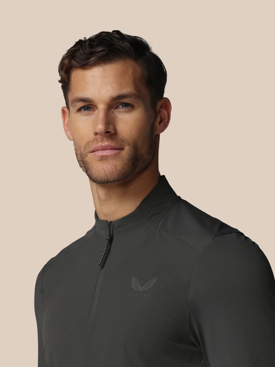 Men’s Golf LVS Quarter Zip Long Sleeve Top - Gunmetal - Image 2