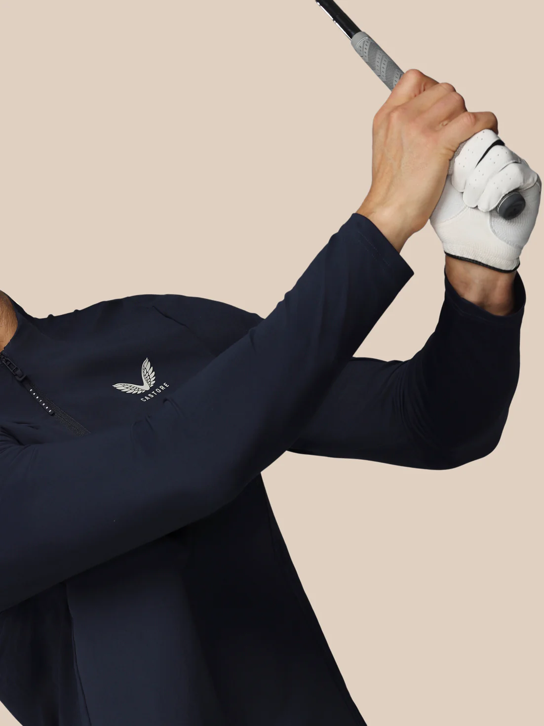 Men’s Golf LVS Quarter Zip Long Sleeve Top - Navy - Image 7
