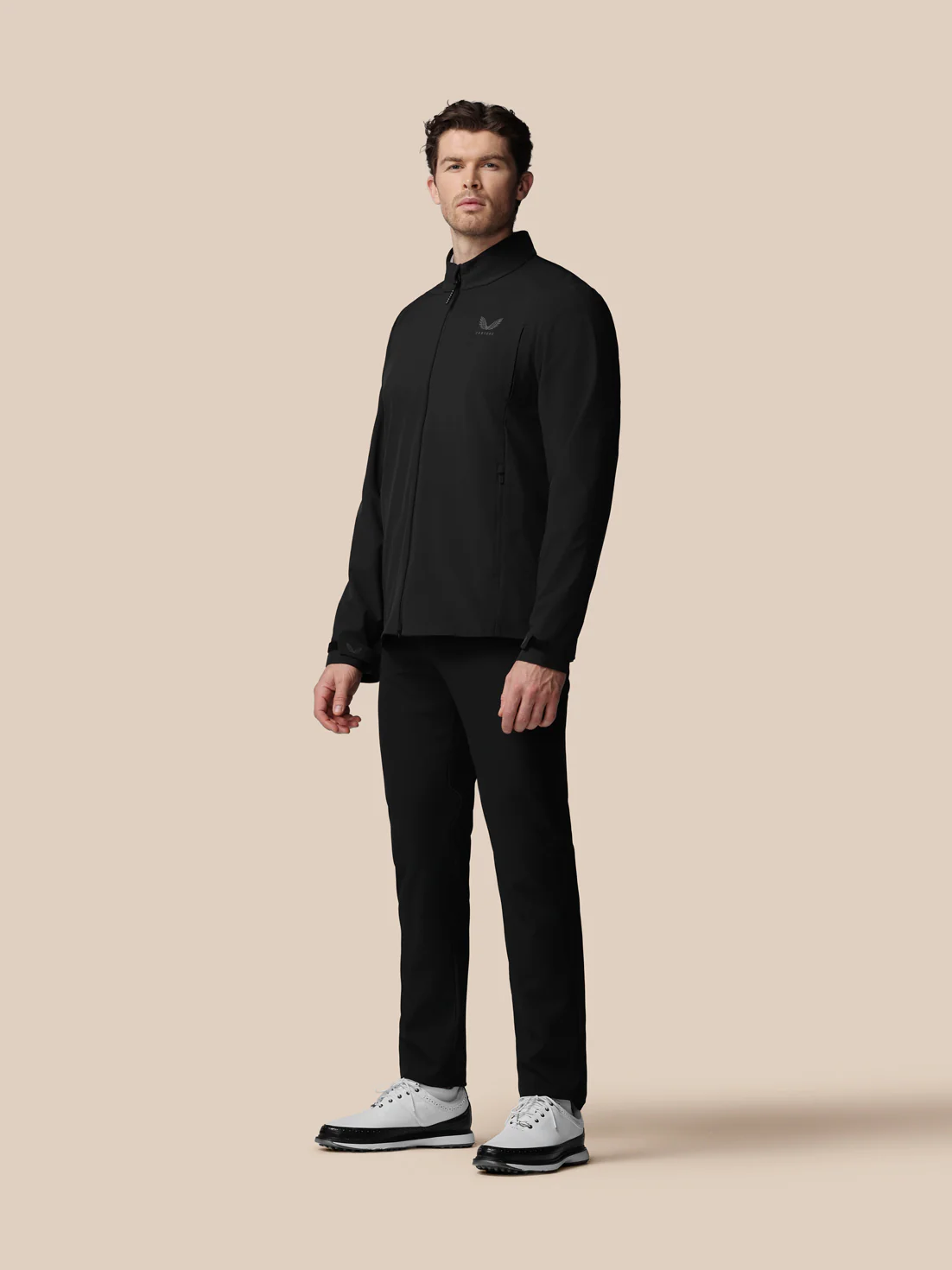 Men’s Golf LVS Woven Jacket - Black - Image 4