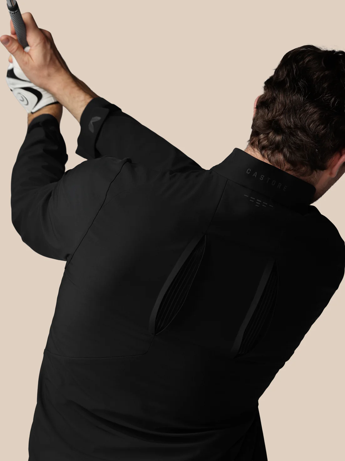 Men’s Golf LVS Woven Jacket - Black - Image 8