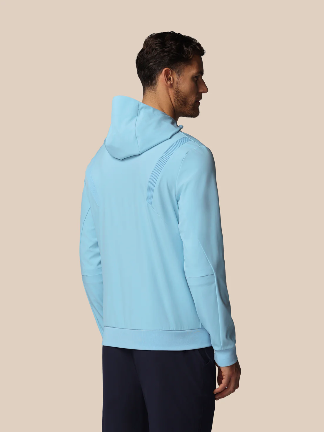 Men’s Golf Performance Hoodie - Blue - Image 2