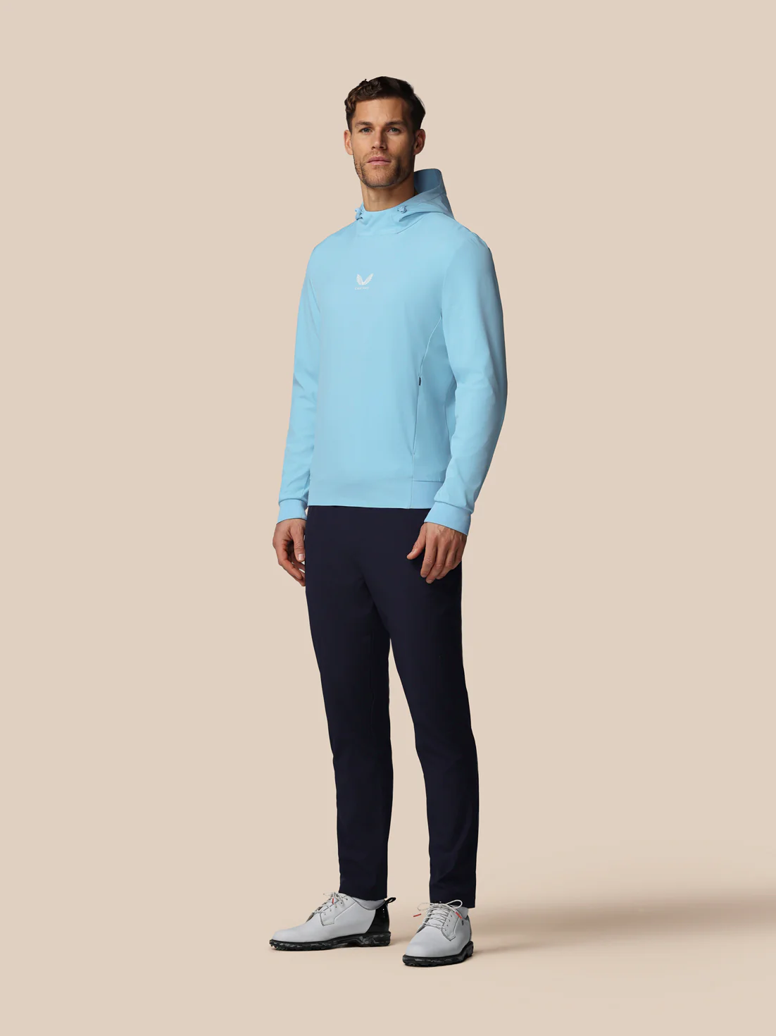 Men’s Golf Performance Hoodie - Blue - Image 3