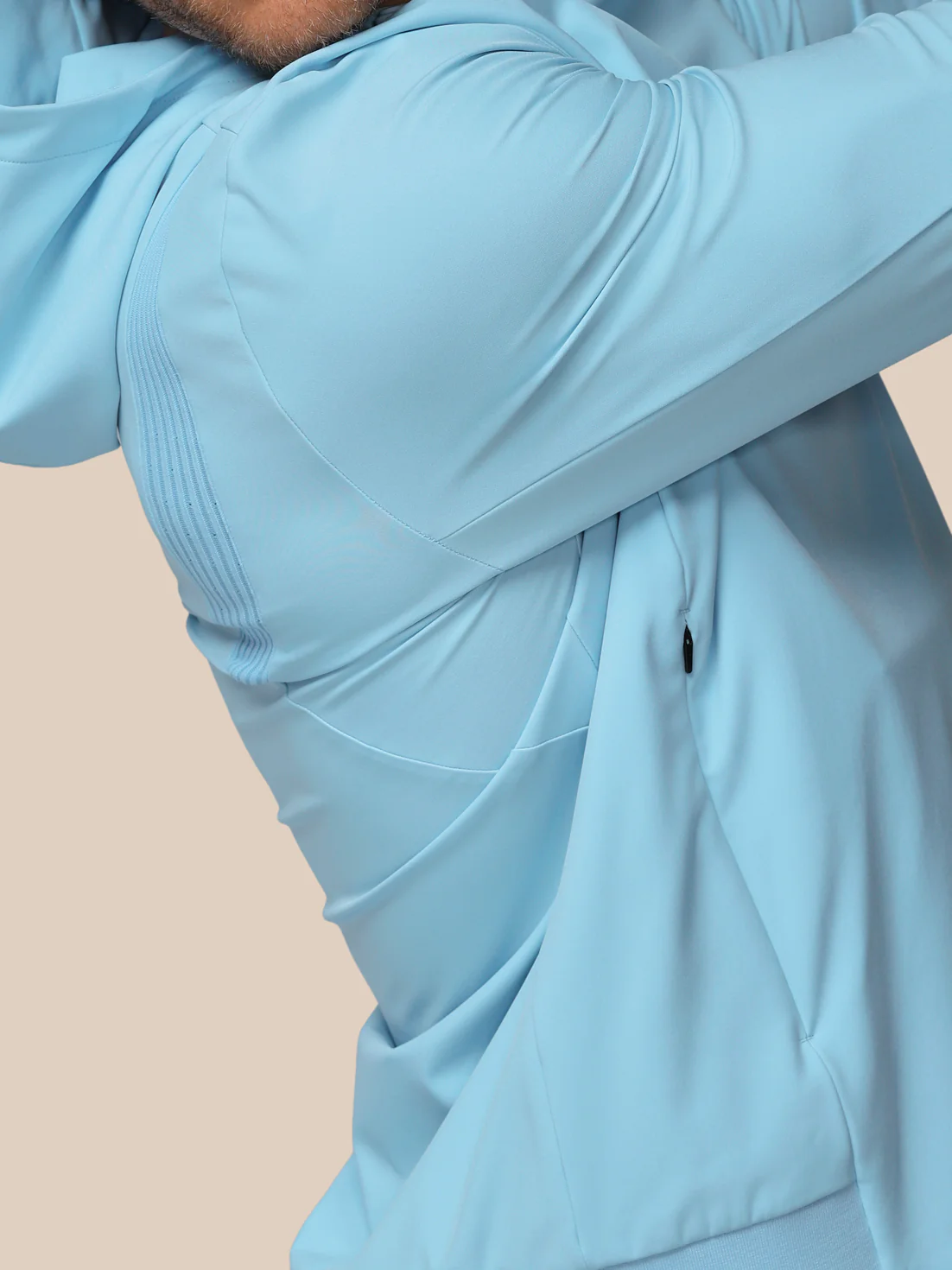 Men’s Golf Performance Hoodie - Blue - Image 7