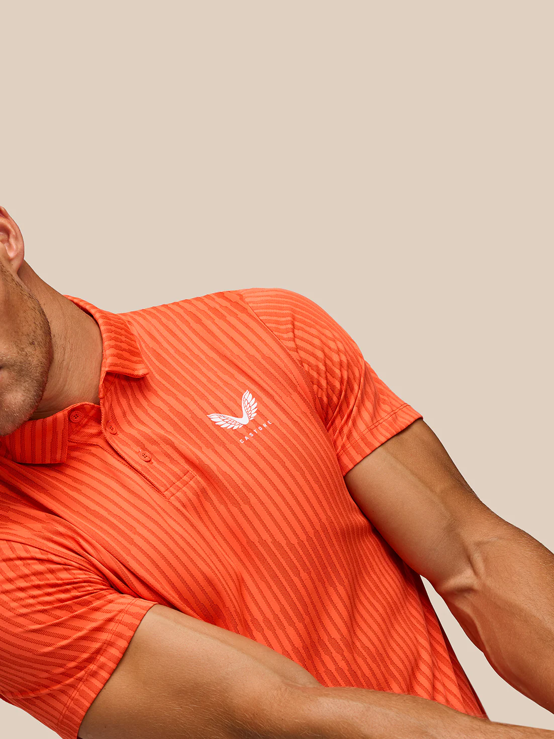 Golf Pinnacle Glow Polo - Bright Orange - Image 7