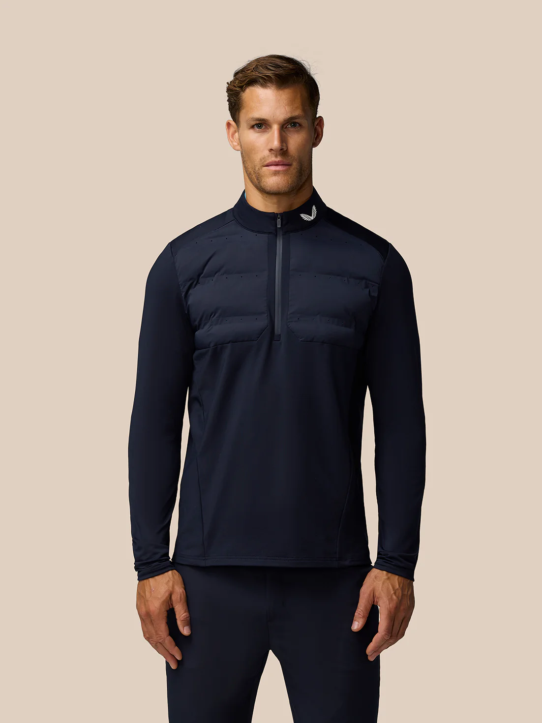 Golf Pinnacle LVS Hybrid 1/2 Zip Top - Midnight Navy