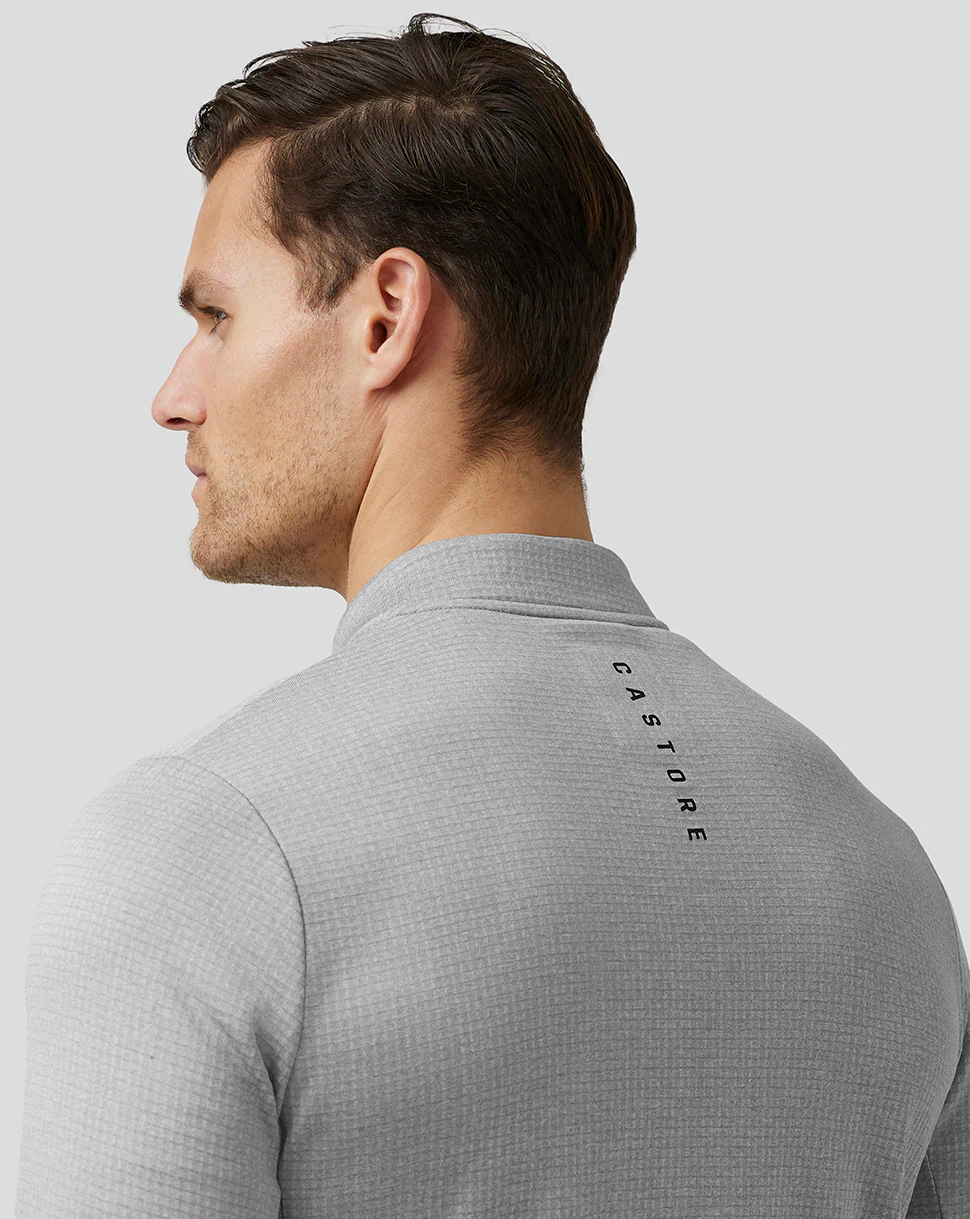 Men’S Golf Pinnacle Tech Half Zip Top - Steel - Image 6