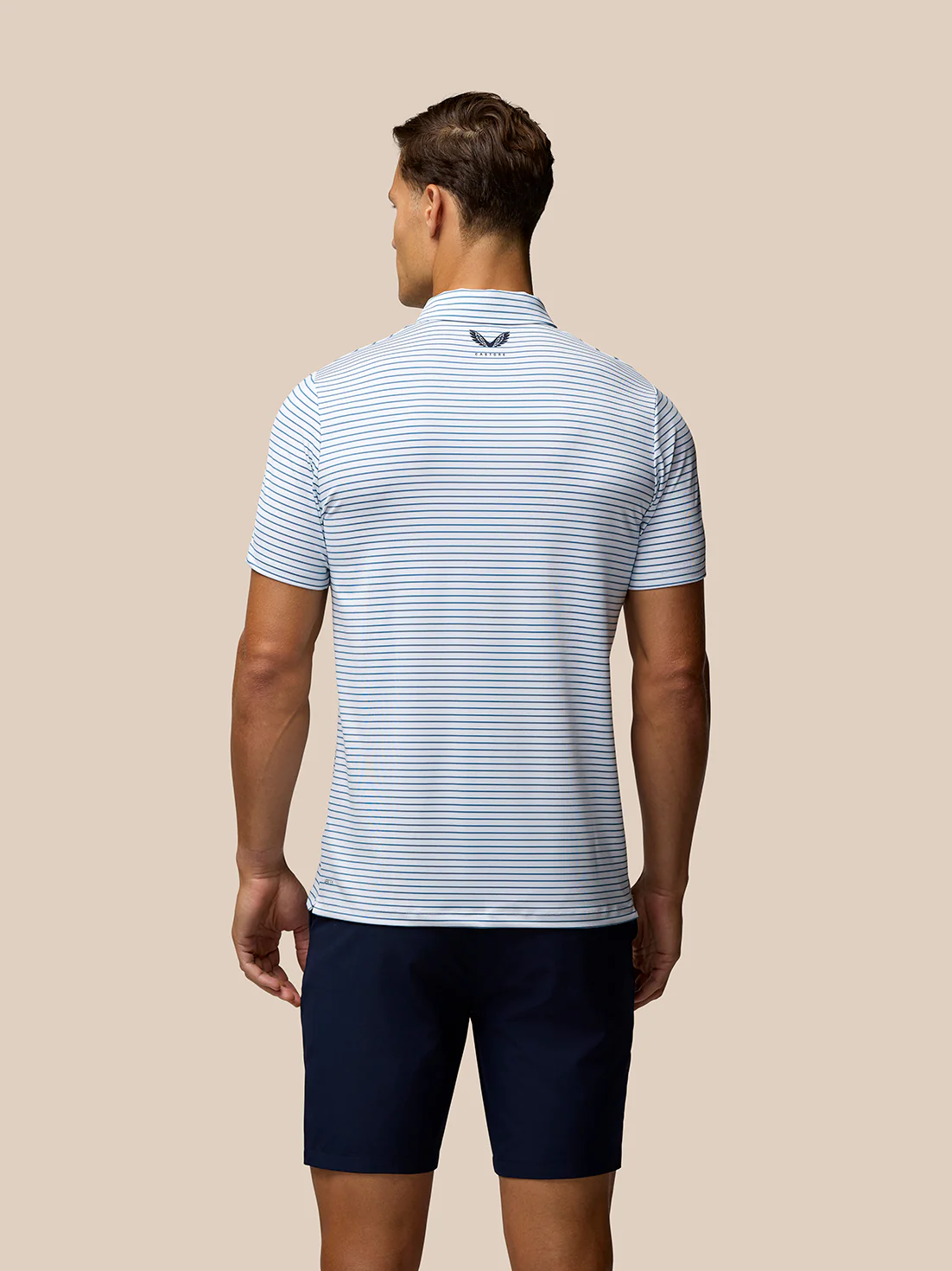 Club Golf Stripe Polo - White - Image 2