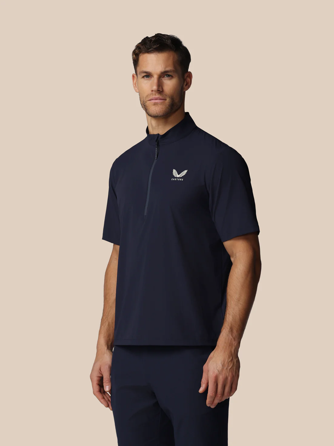 Men’s Golf Short Sleeve Movement Top - Navy - Image 3