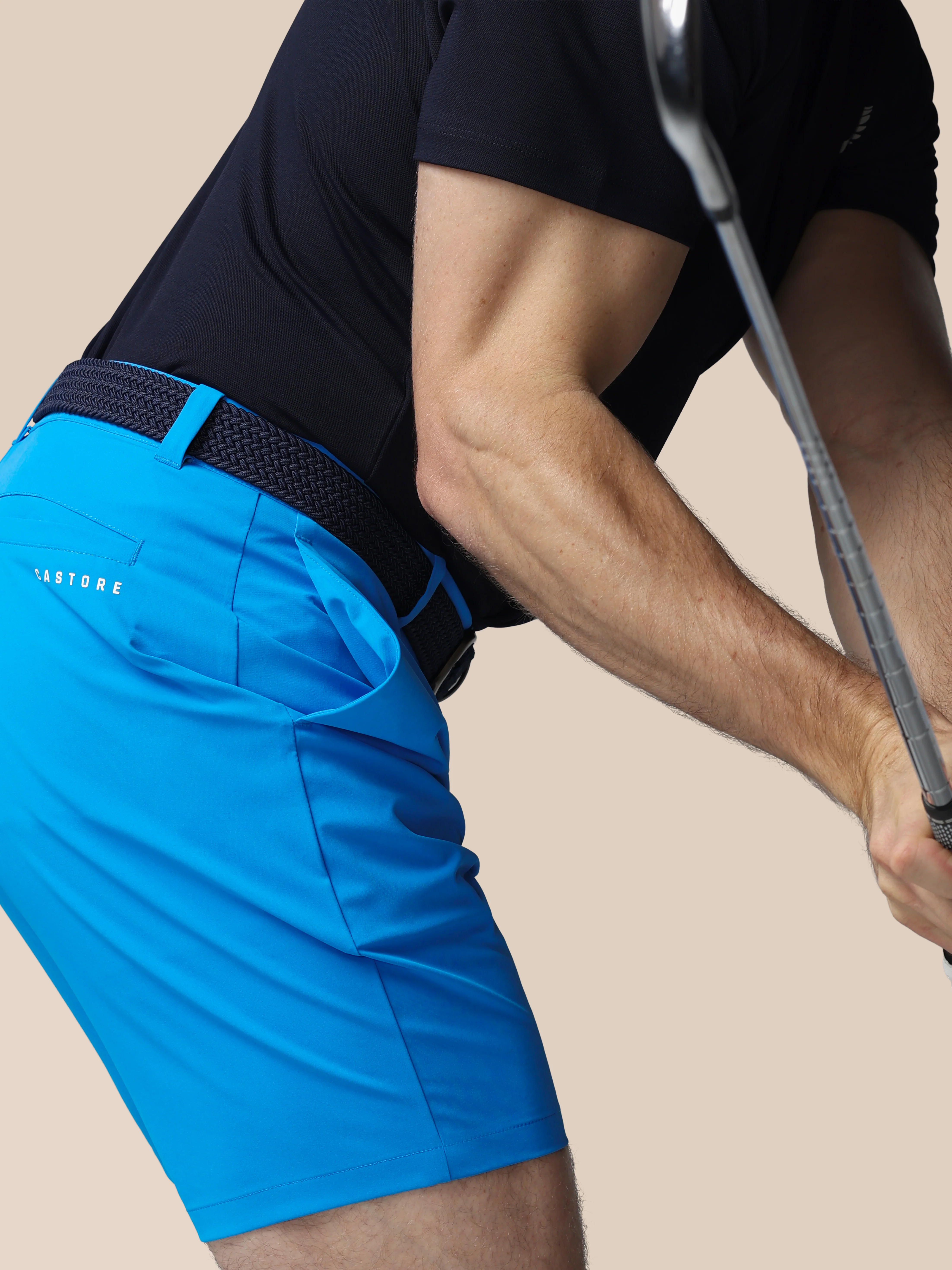 Men’s Golf Shorts - Blue - Image 5