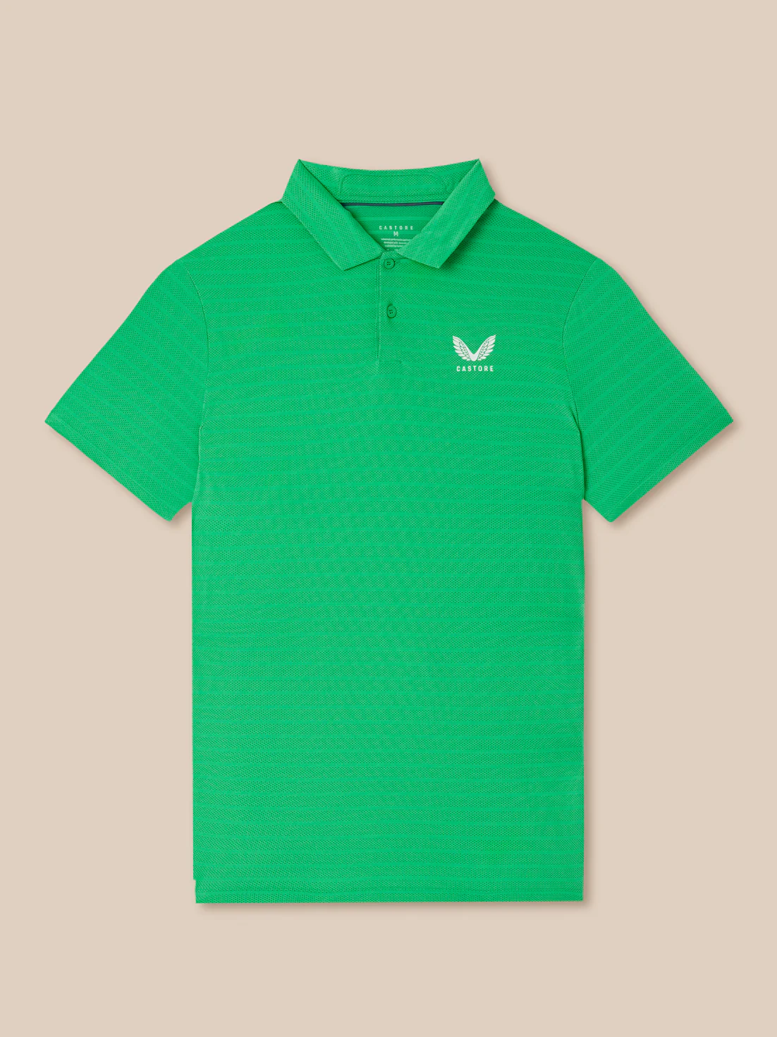 Men’s Golf Striped Short Sleeve Polo Top - Jade Green - Image 8