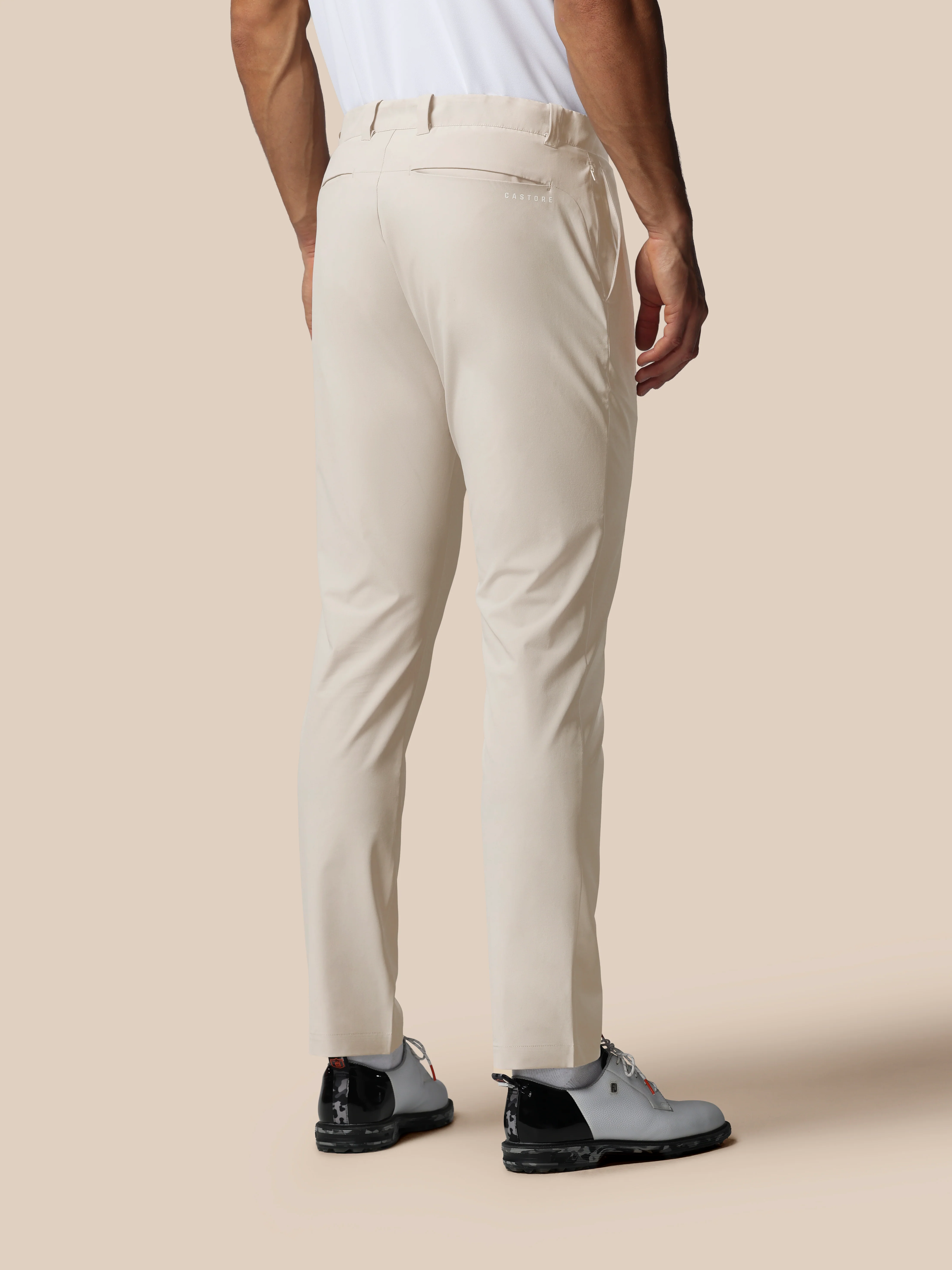 Men’s Golf Trousers - Cream - Image 3