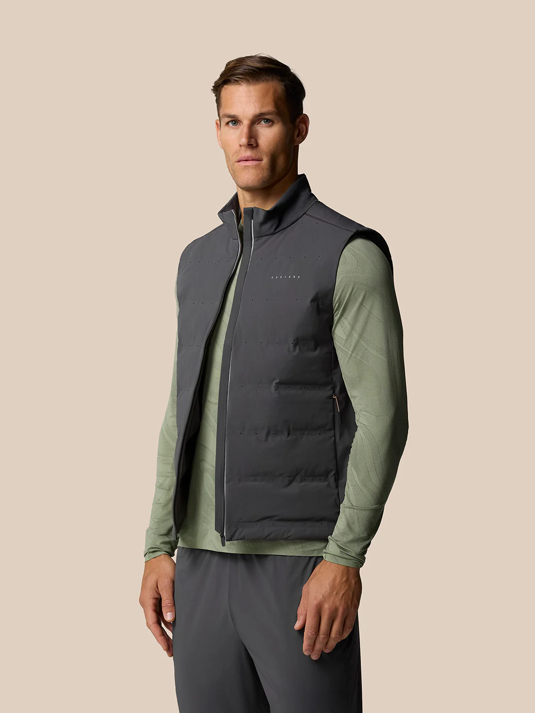 Zone Training LVS Insulated Gilet - Gunmetal/Black Reflective - Image 3