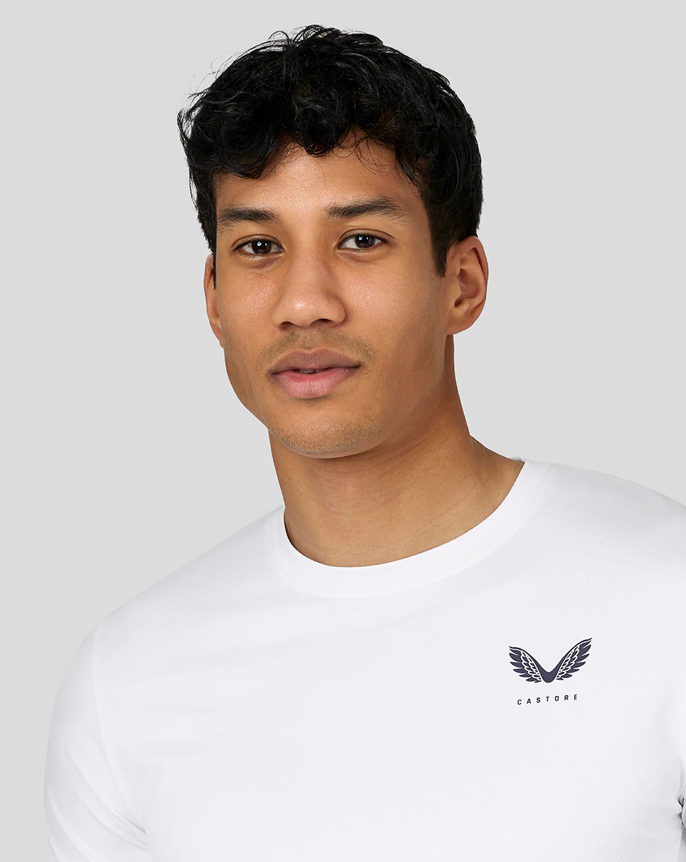 Men’S Active Short Sleeve Performance T-Shirt - White - Image 3