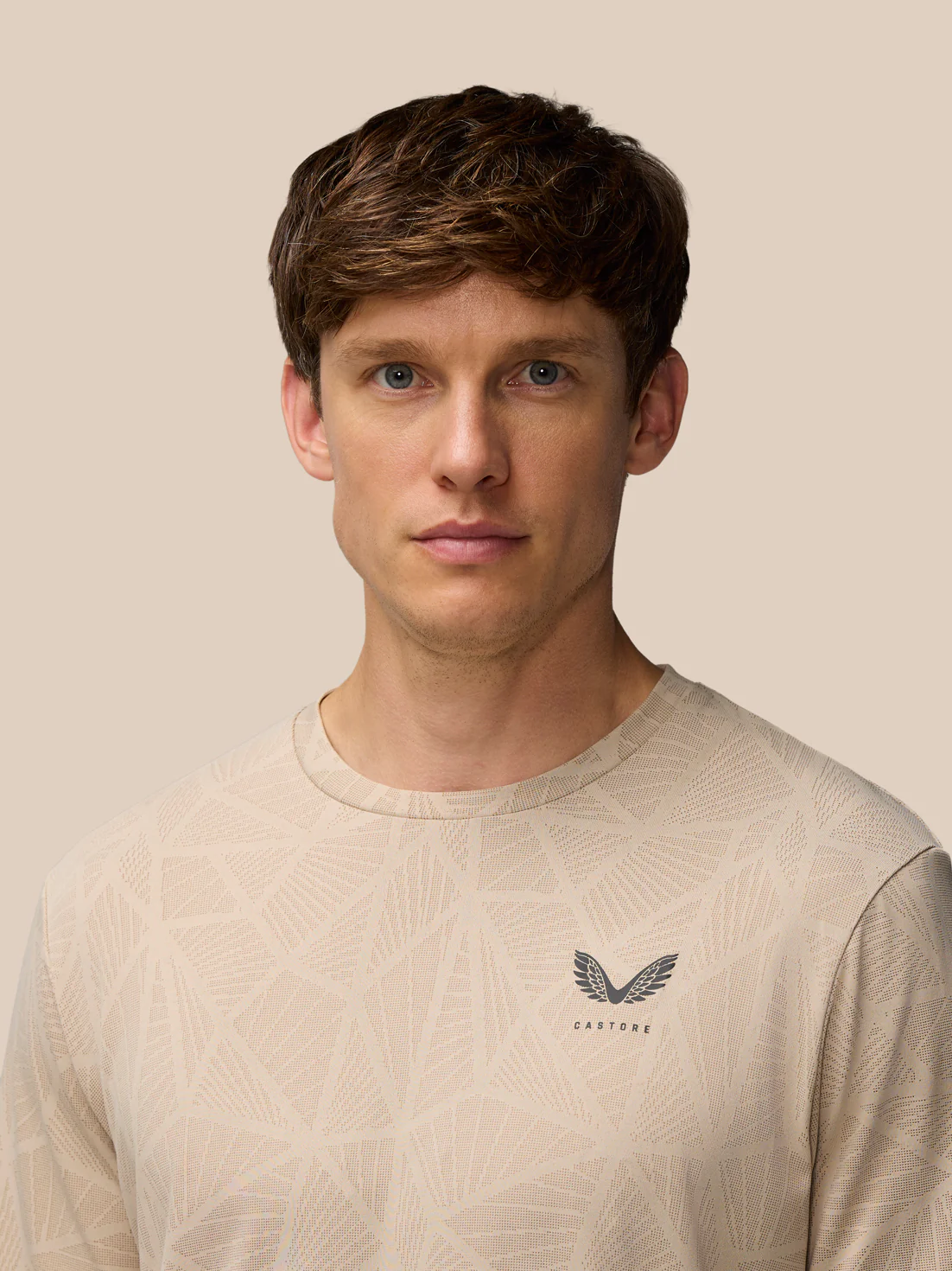 Flow Training Engineered Knit T-Shirt - Mushroom/Black - Image 6