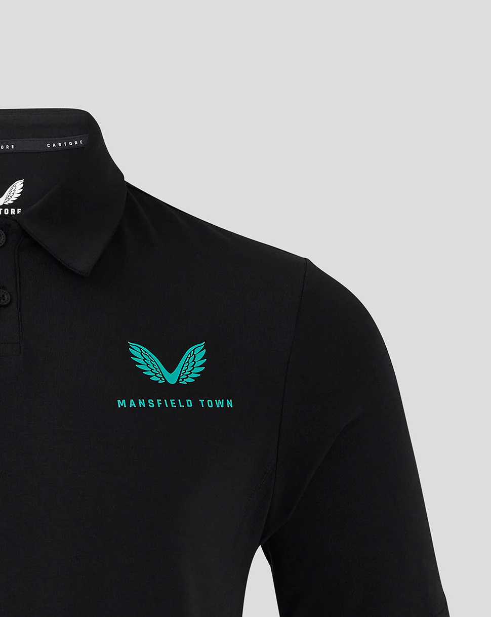 Mansfield Men's 24/25 Travel Polo - Black - Image 2