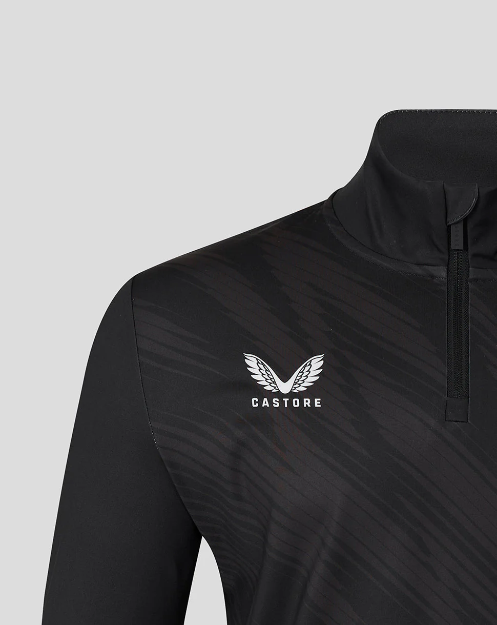 Leicester Tigers Men's 25/26 Training Quarter Zip - Black - Image 2