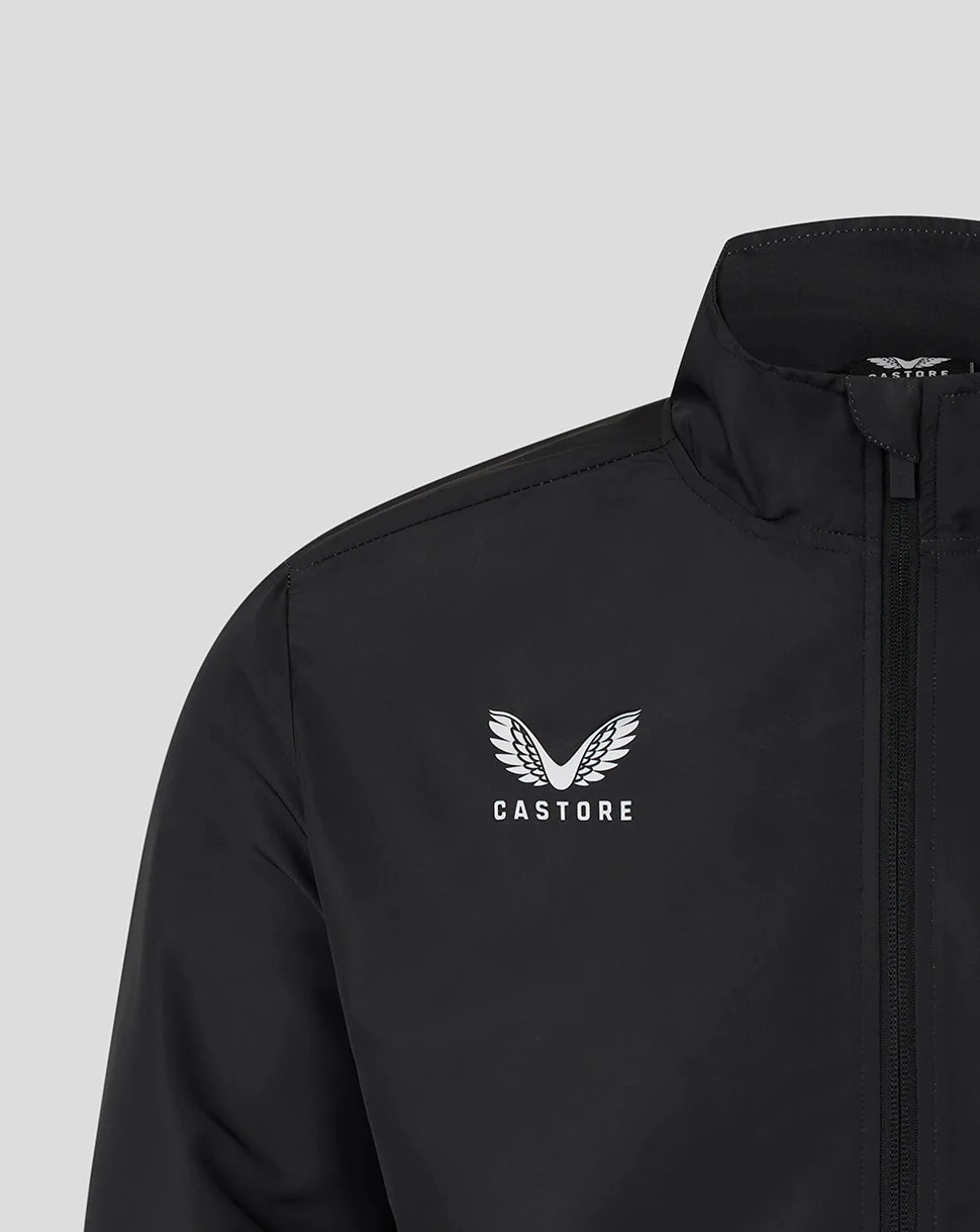 Leicester Tigers Men's 25/26 Woven Pre Match Jacket - Black - Image 3